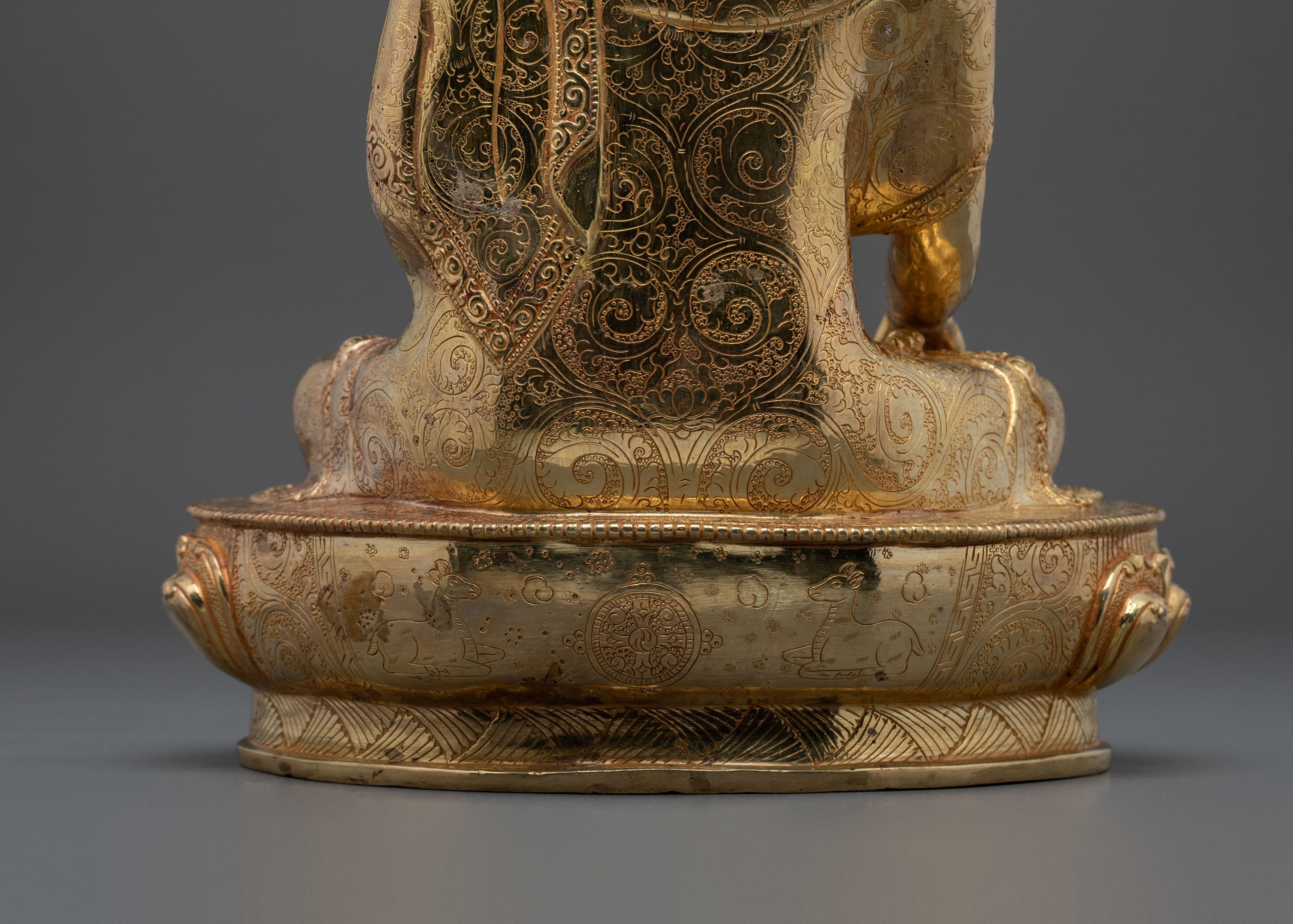 Shakyamuni Buddha Sculpture | Handmade Golden Figurine