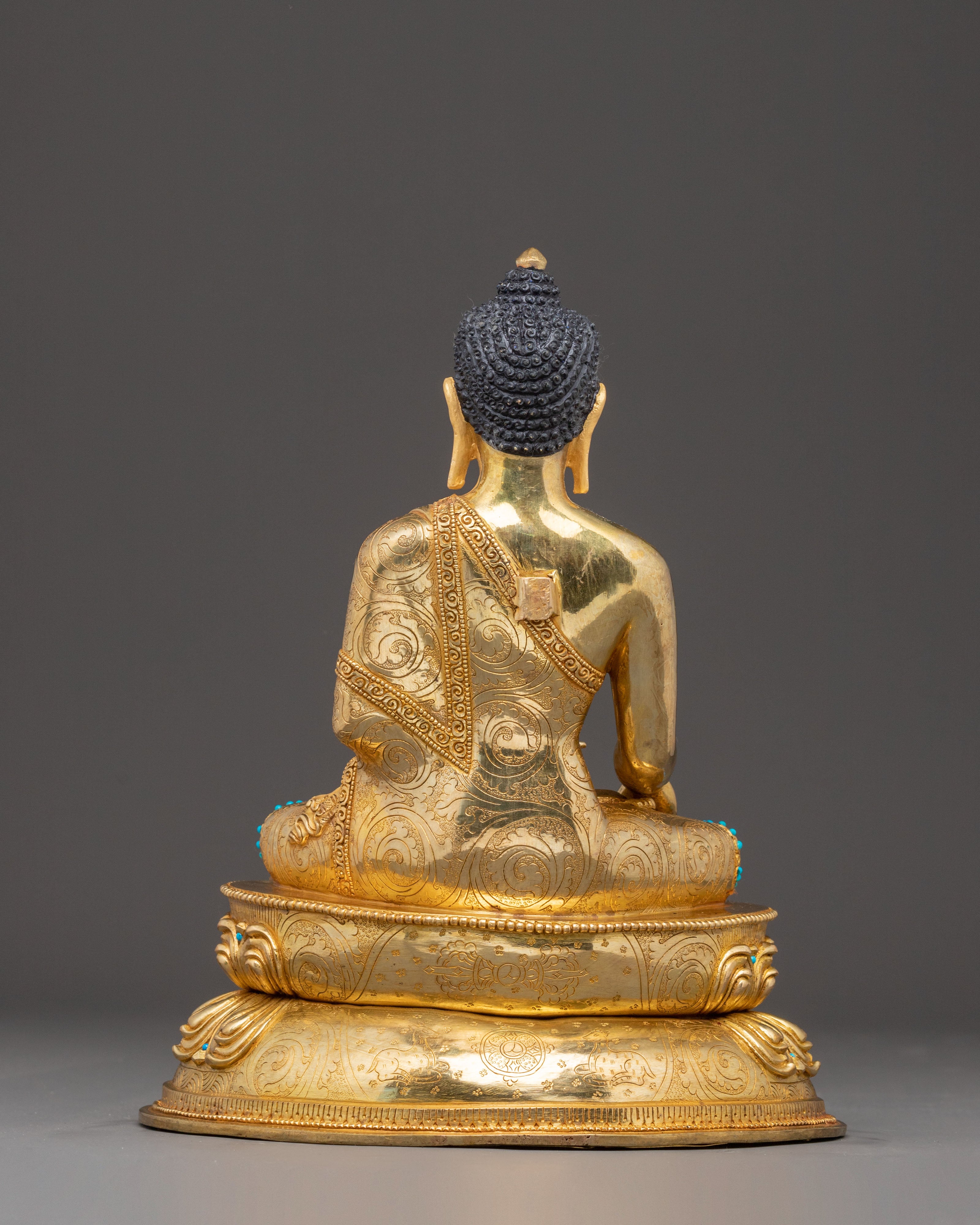 Handcrafted Radiant Shakyamuni Buddha Art | Peaceful Dharma Icon