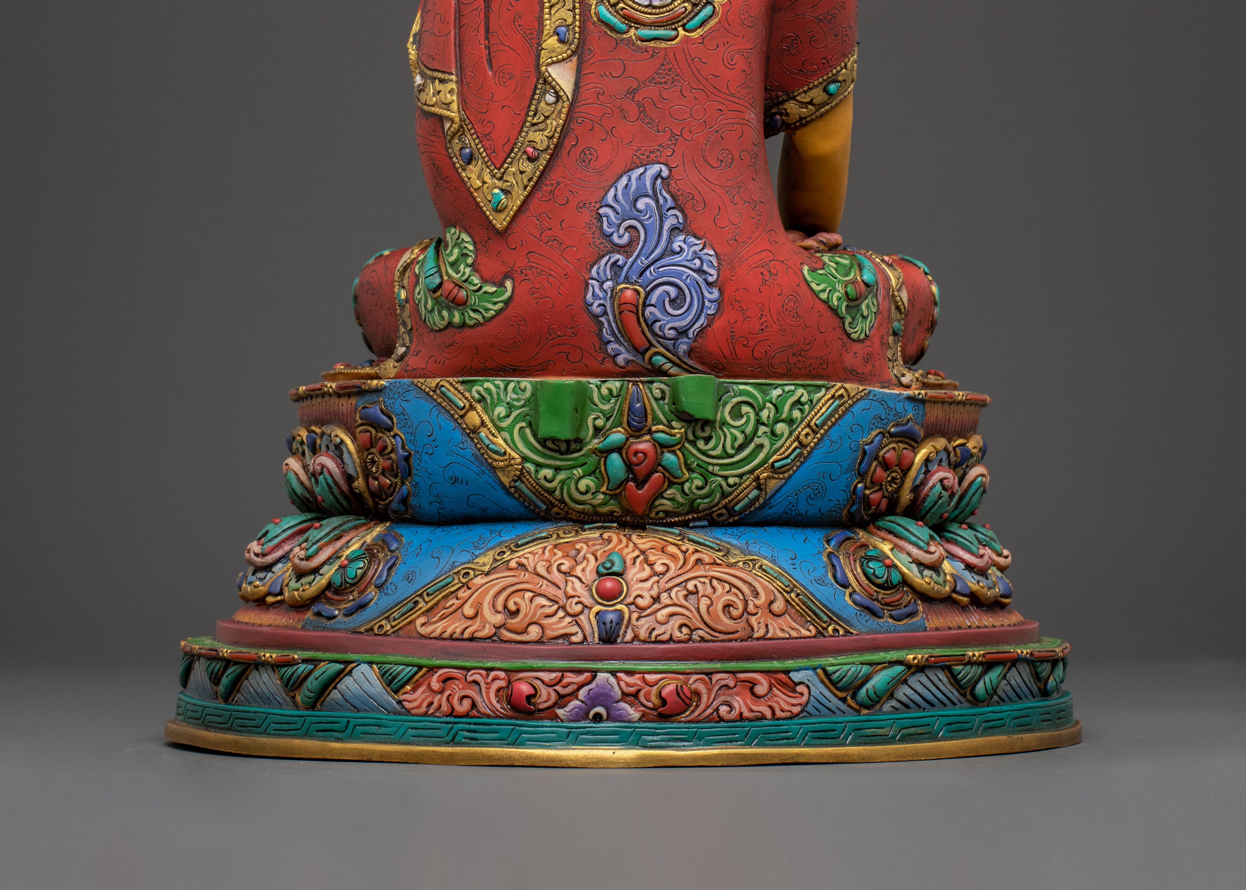 Handcrafted 5 Dhyani Buddha Statue Set – Art in Gilded Copper