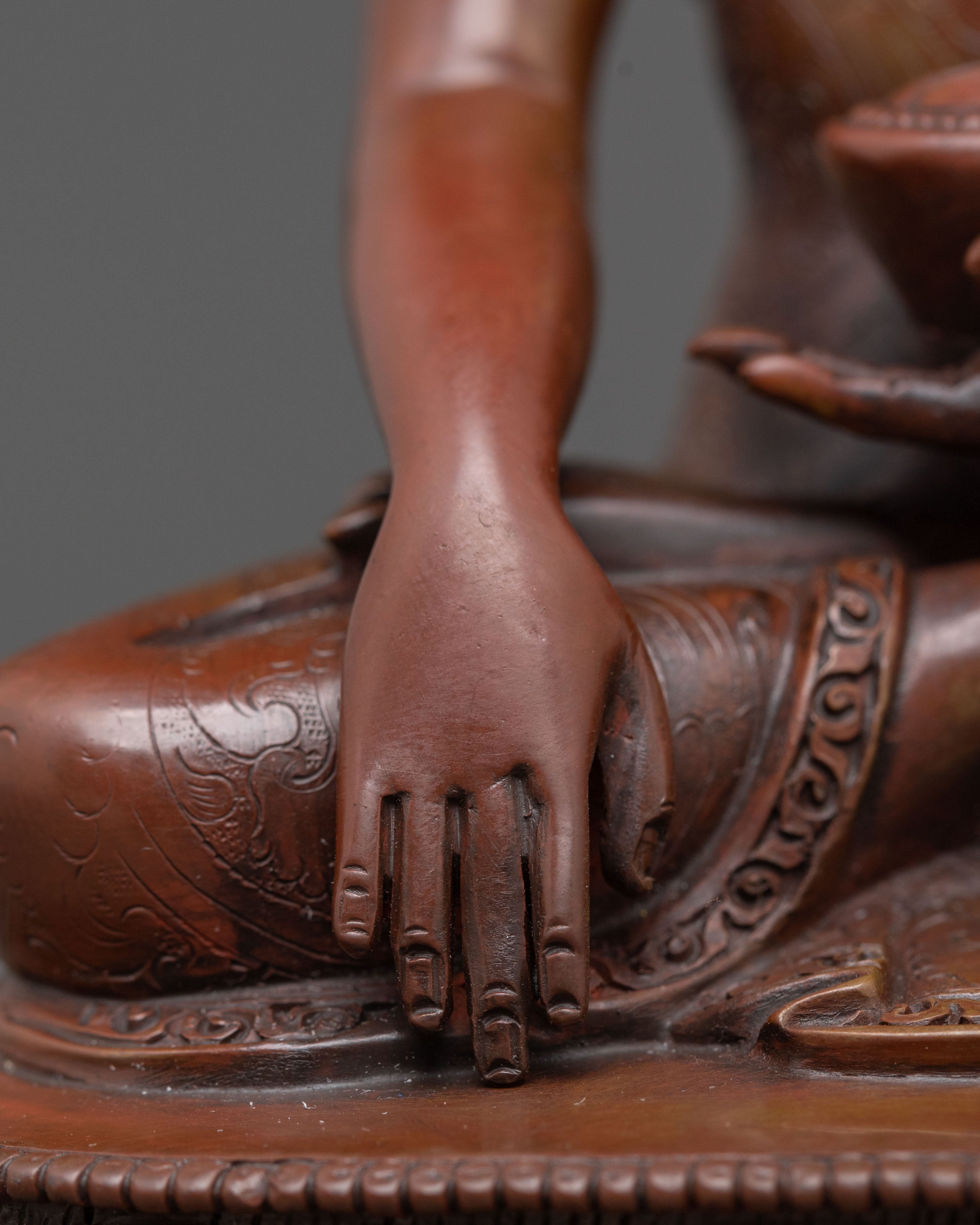 Shakyamuni Buddha Statue | Oxidized Copper Serenity