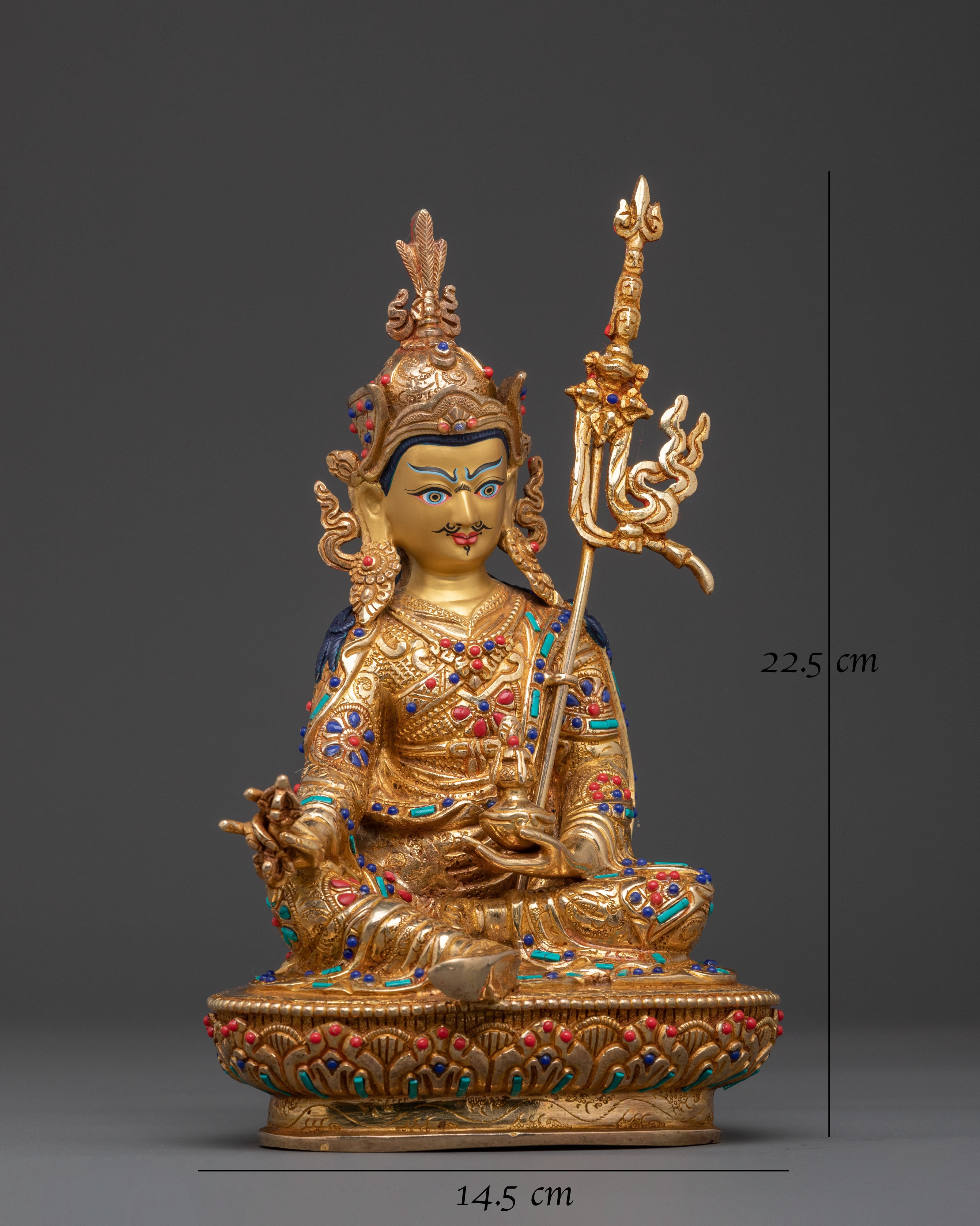 Handcrafted Guru Rinpoche Statue | Lotus Born Master