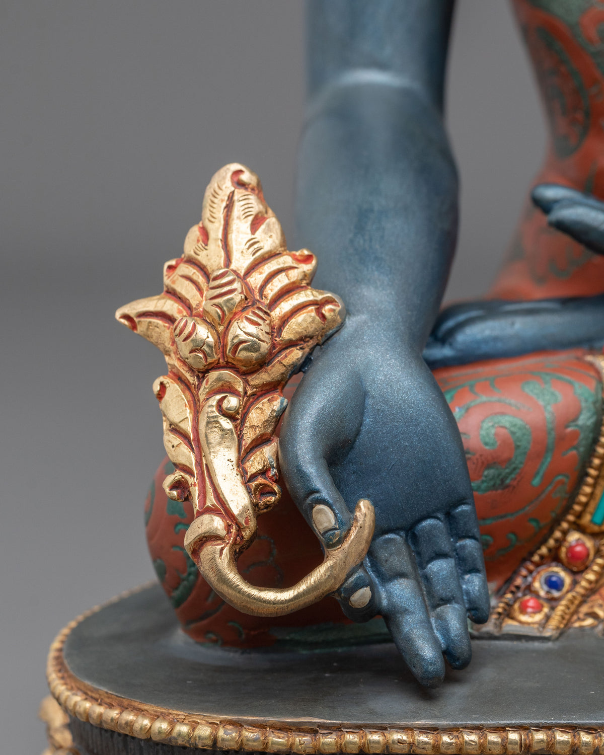 Bhaiṣajyaguru Statue | 24K Gold Gilded Figurine