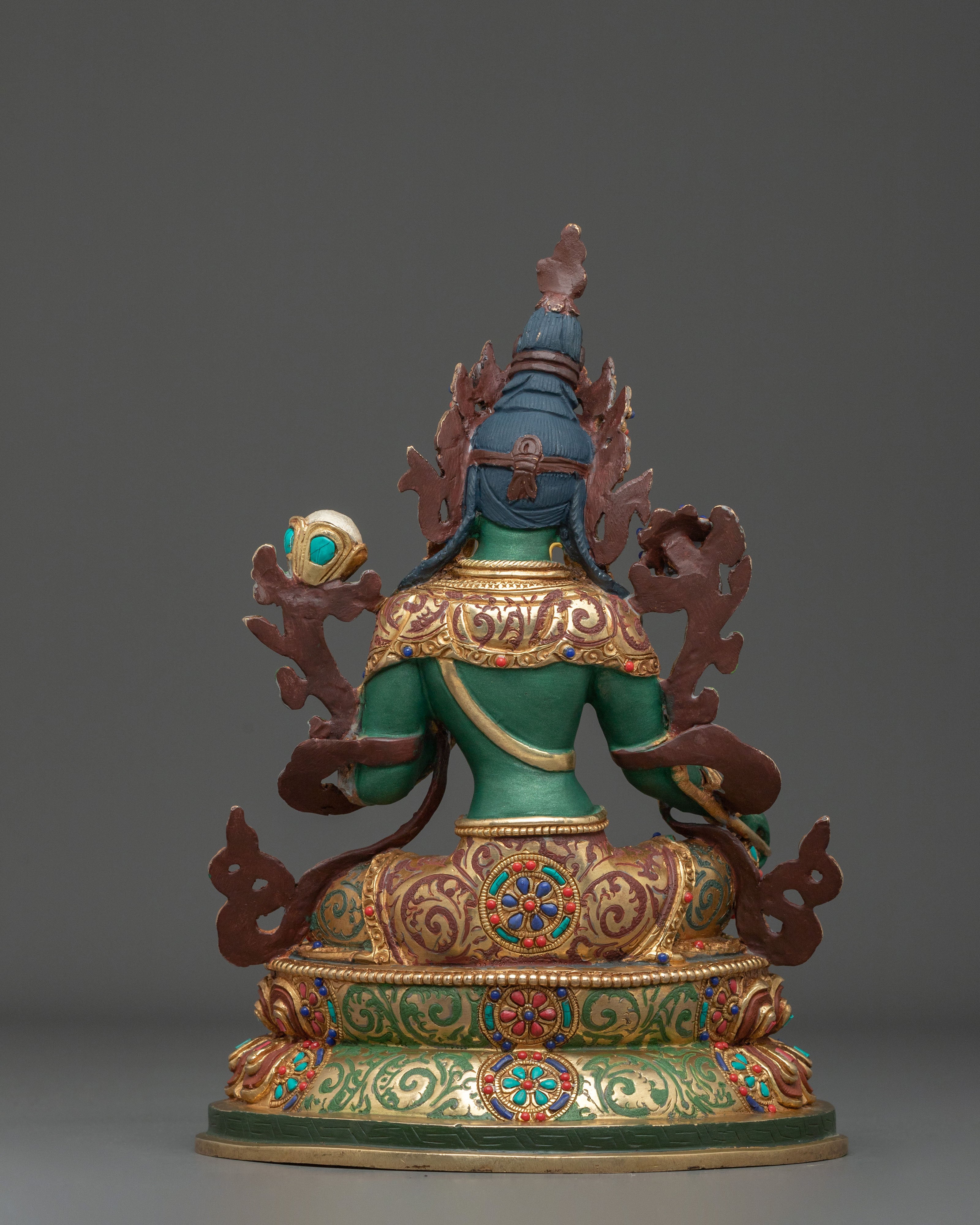 Green Tara Sculpture | Guardian Figurine for Protection