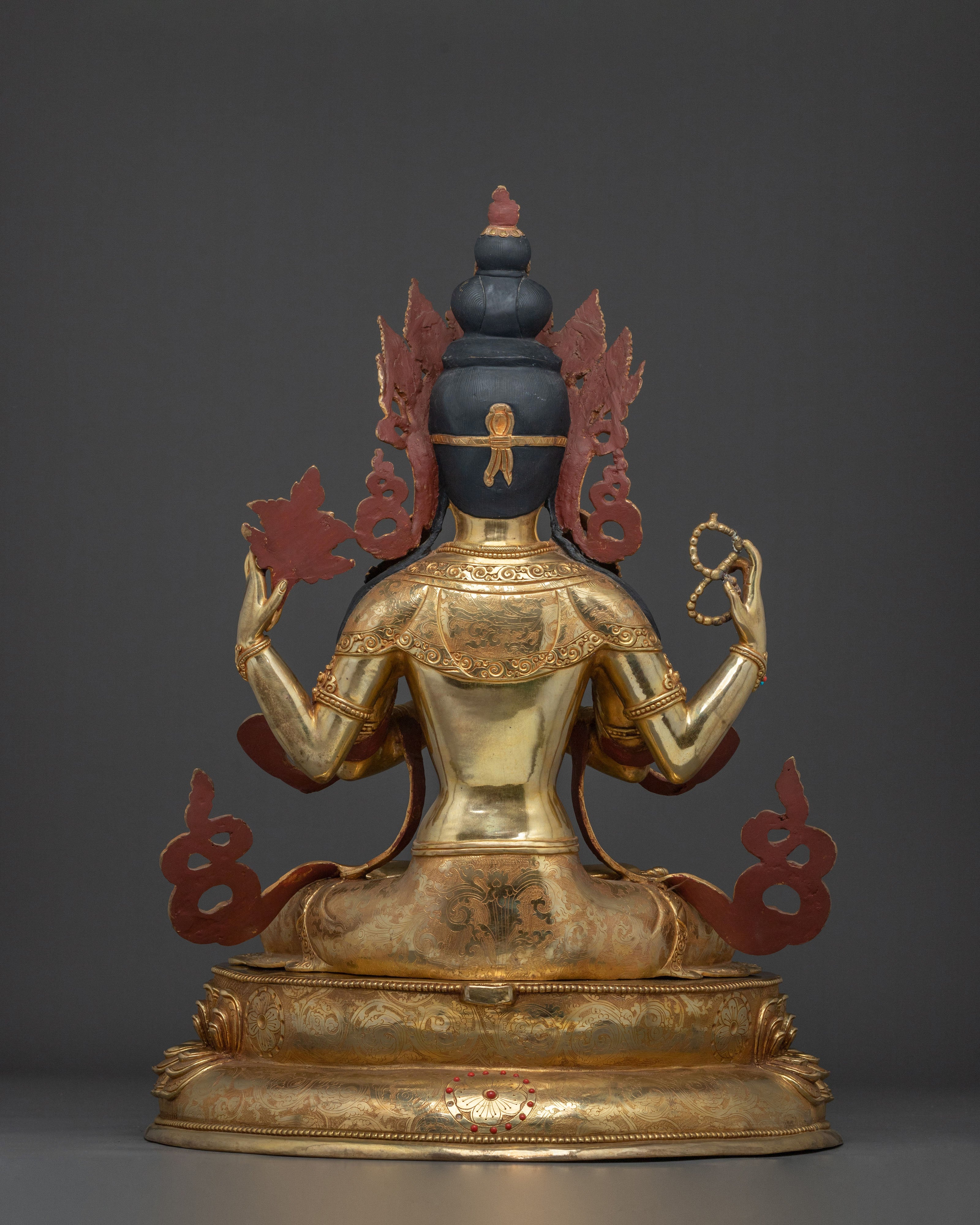 Tibetan Avalokiteshvara Spiritual Sculpture | Bodhisattva of Compassion