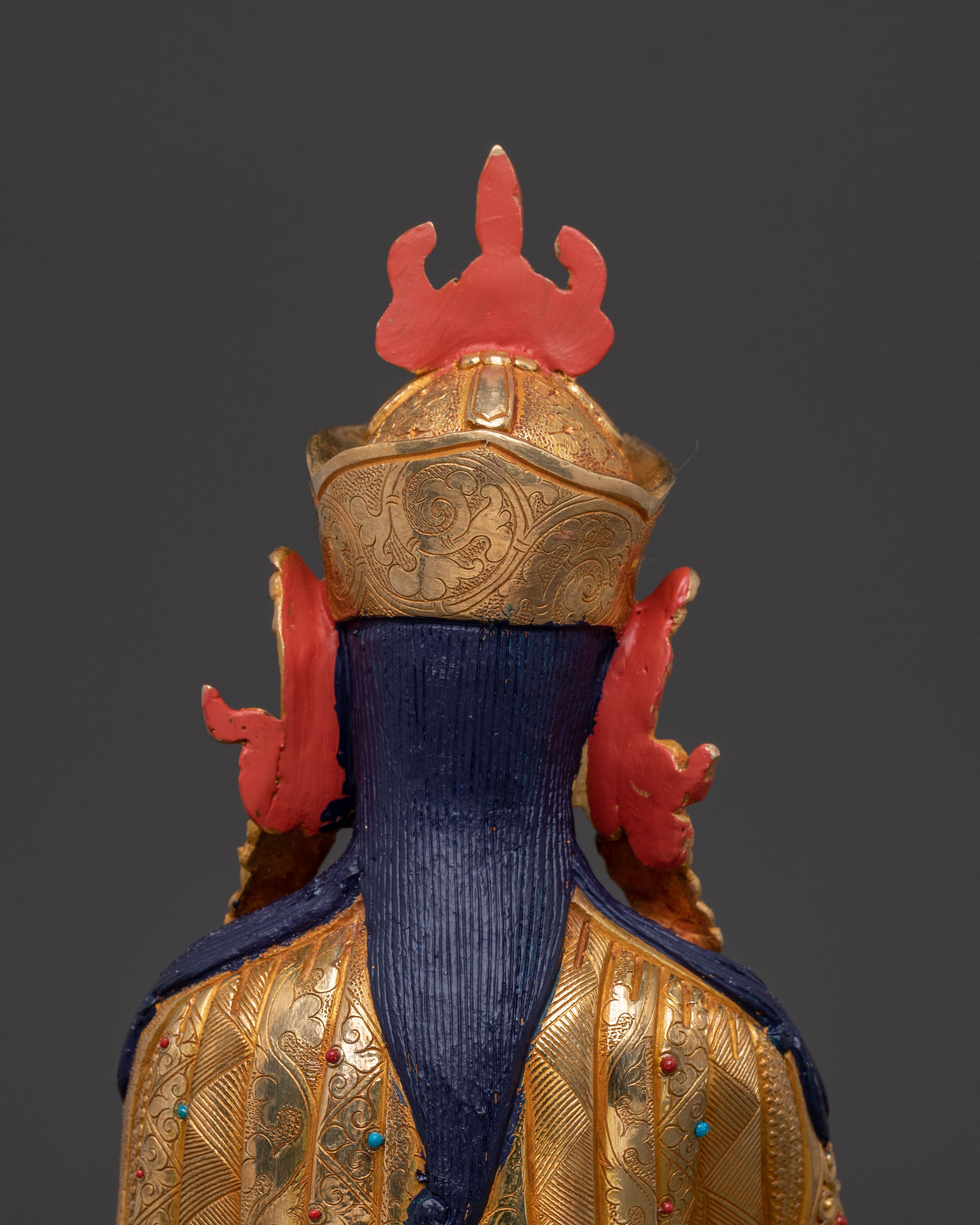 Guru Rinpoche: 24K Gold Gilded Spiritual Figure