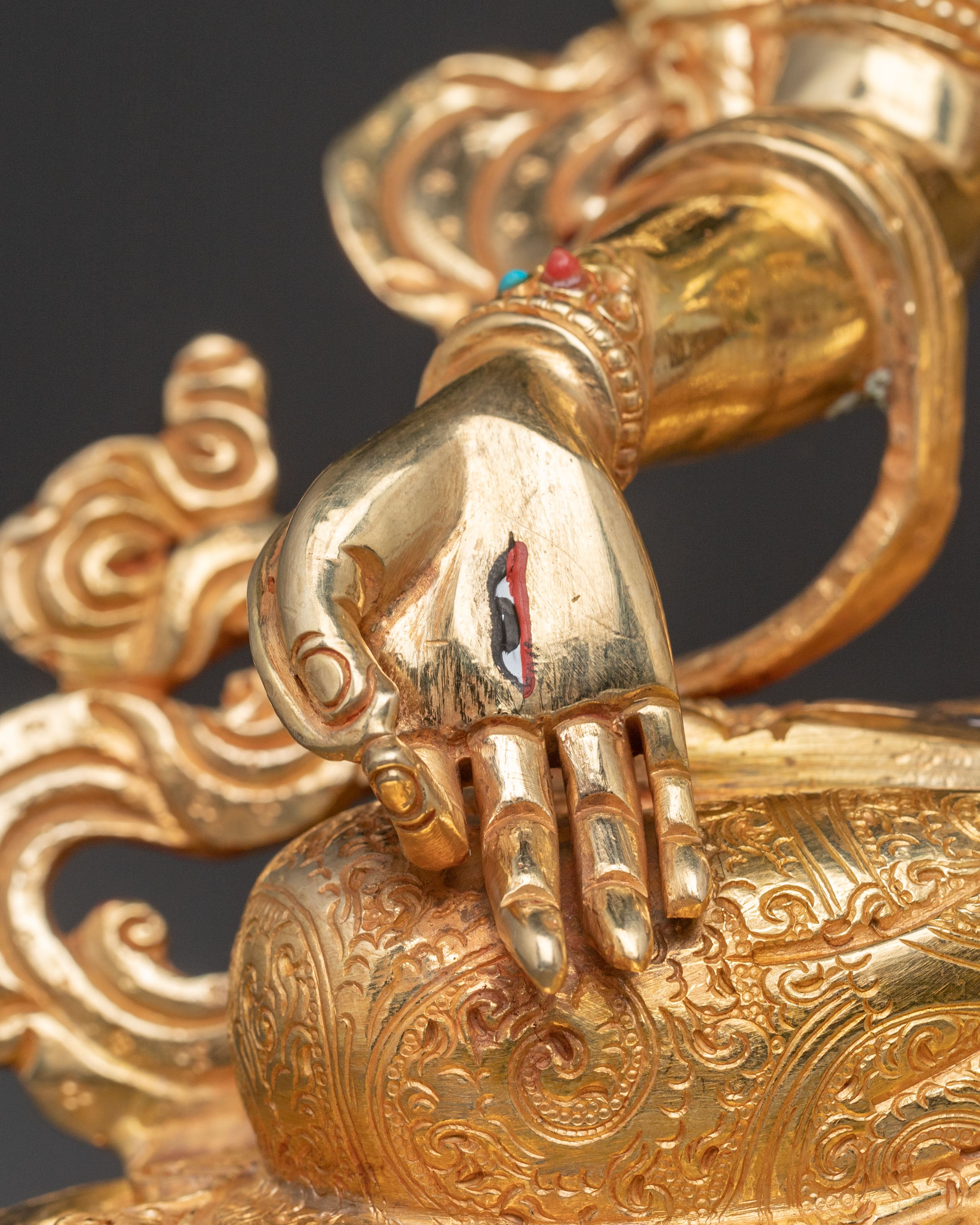 White Tara Healing Deity Sculpture: Handcrafted Serenity