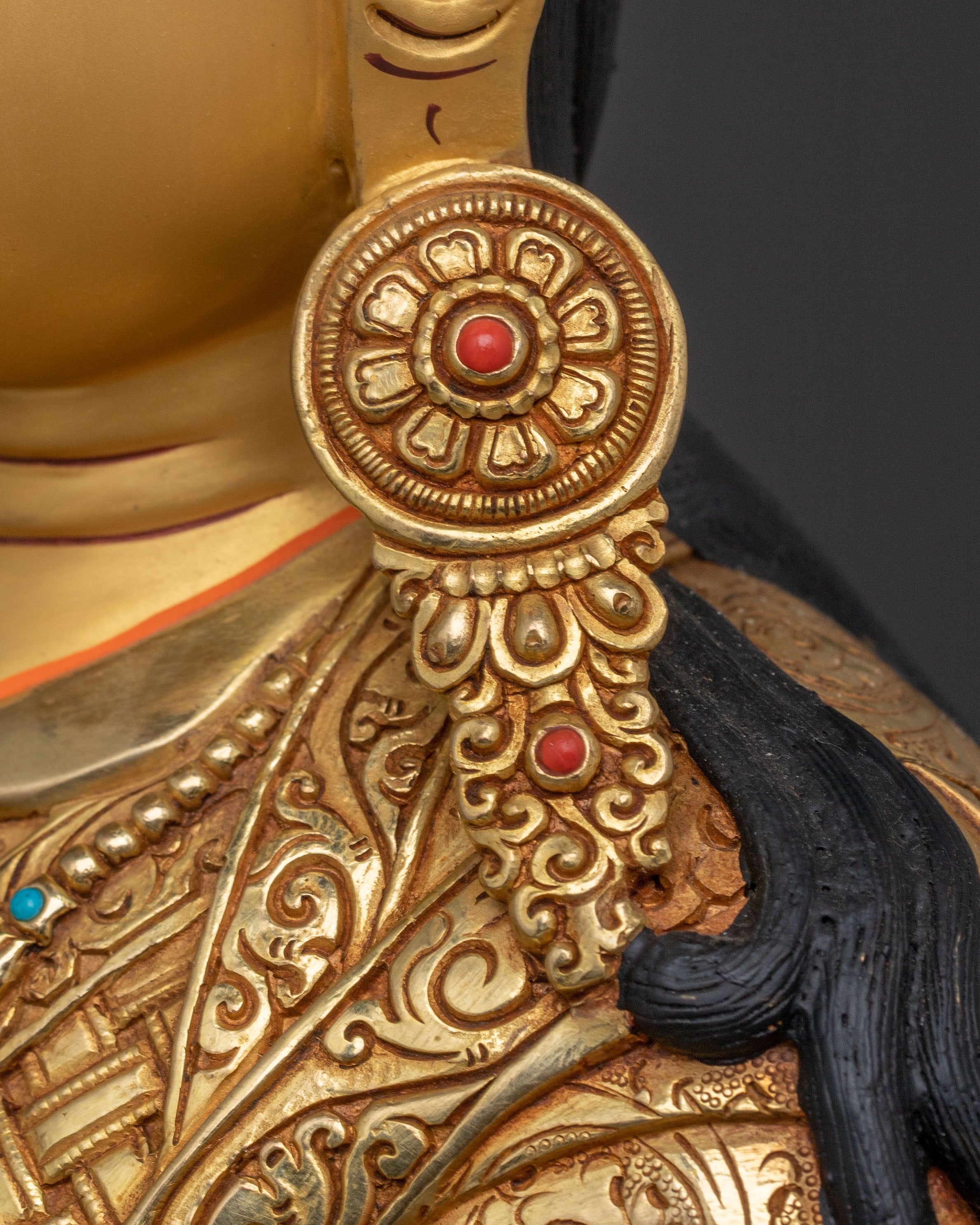 Blessing Statue of Guru Rinpoche - Handcrafted Masterpiece