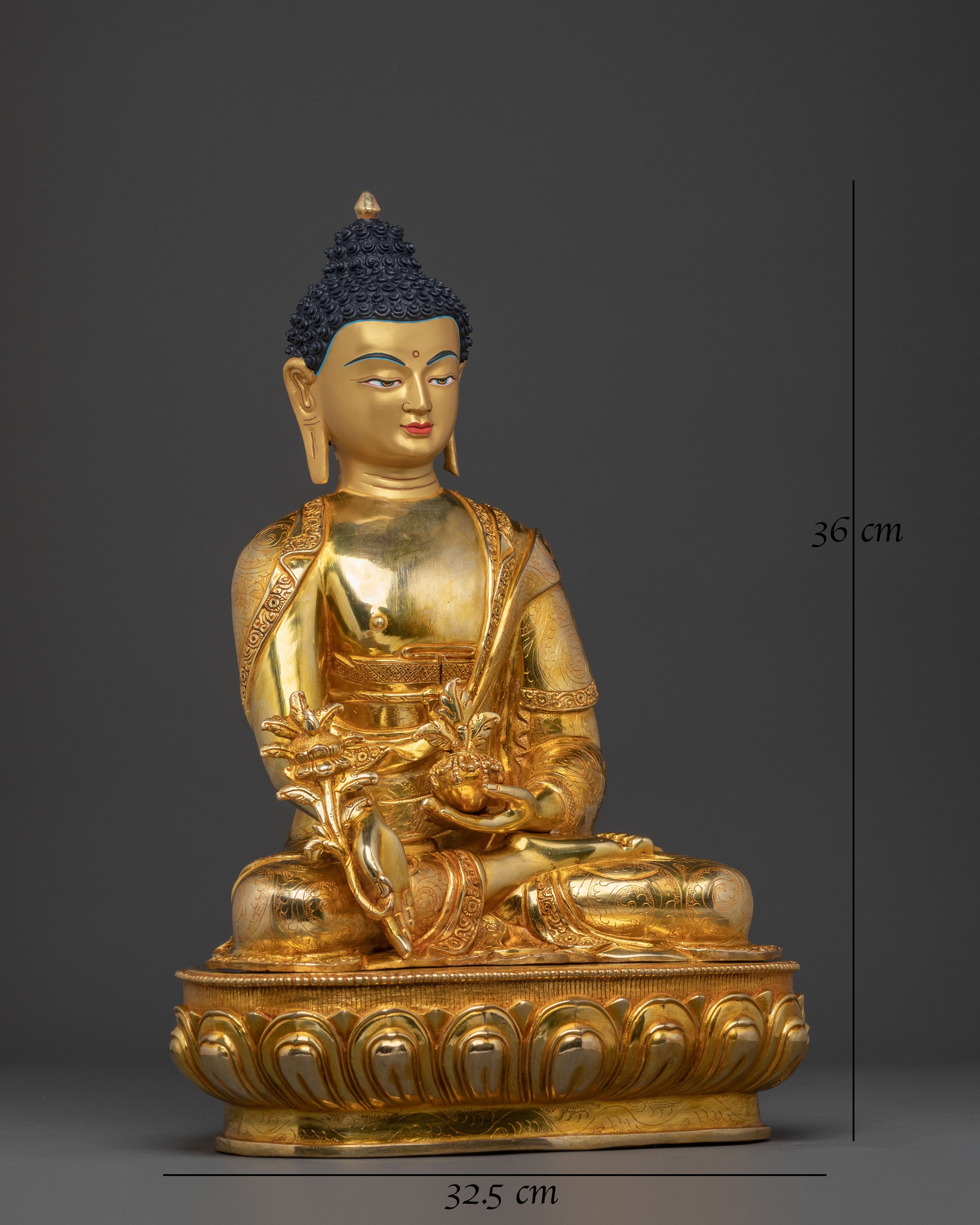 Healer Medicine Buddha Statue | Altar  Decor