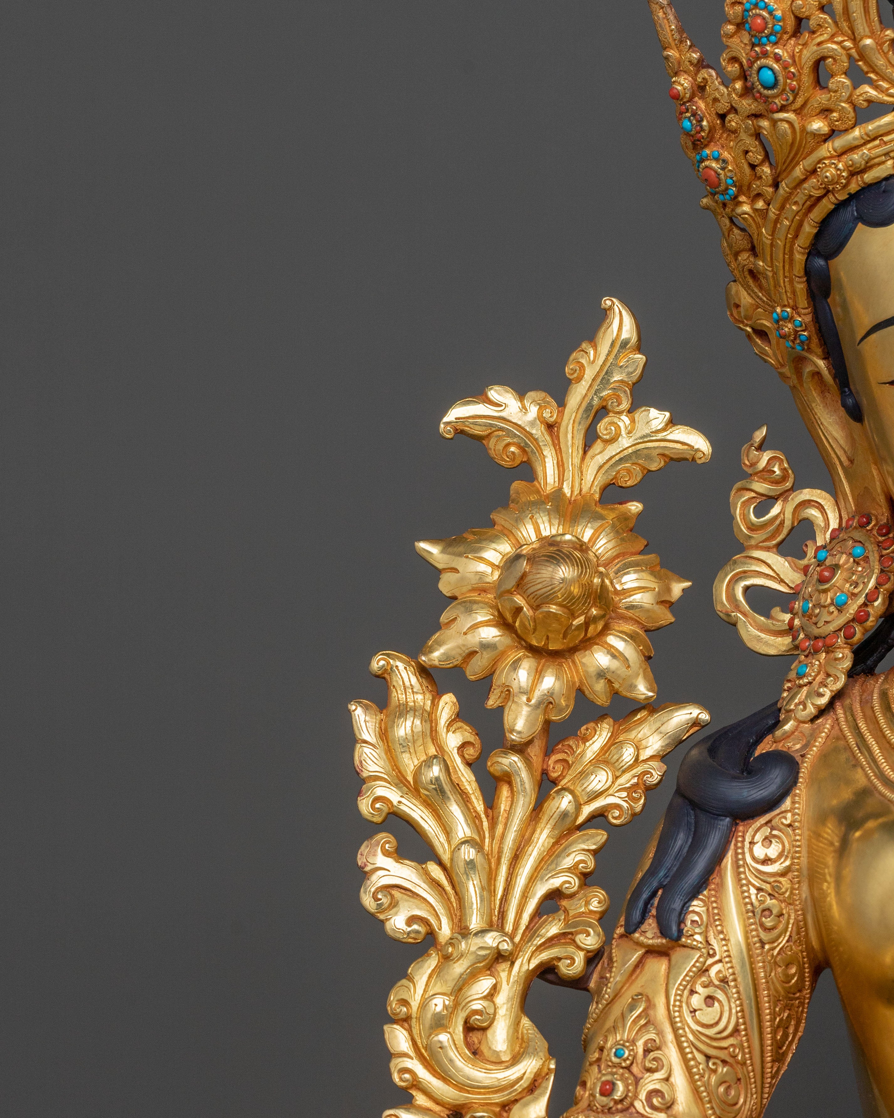 Green Tara Statue | Tibetan Goddess of Protection