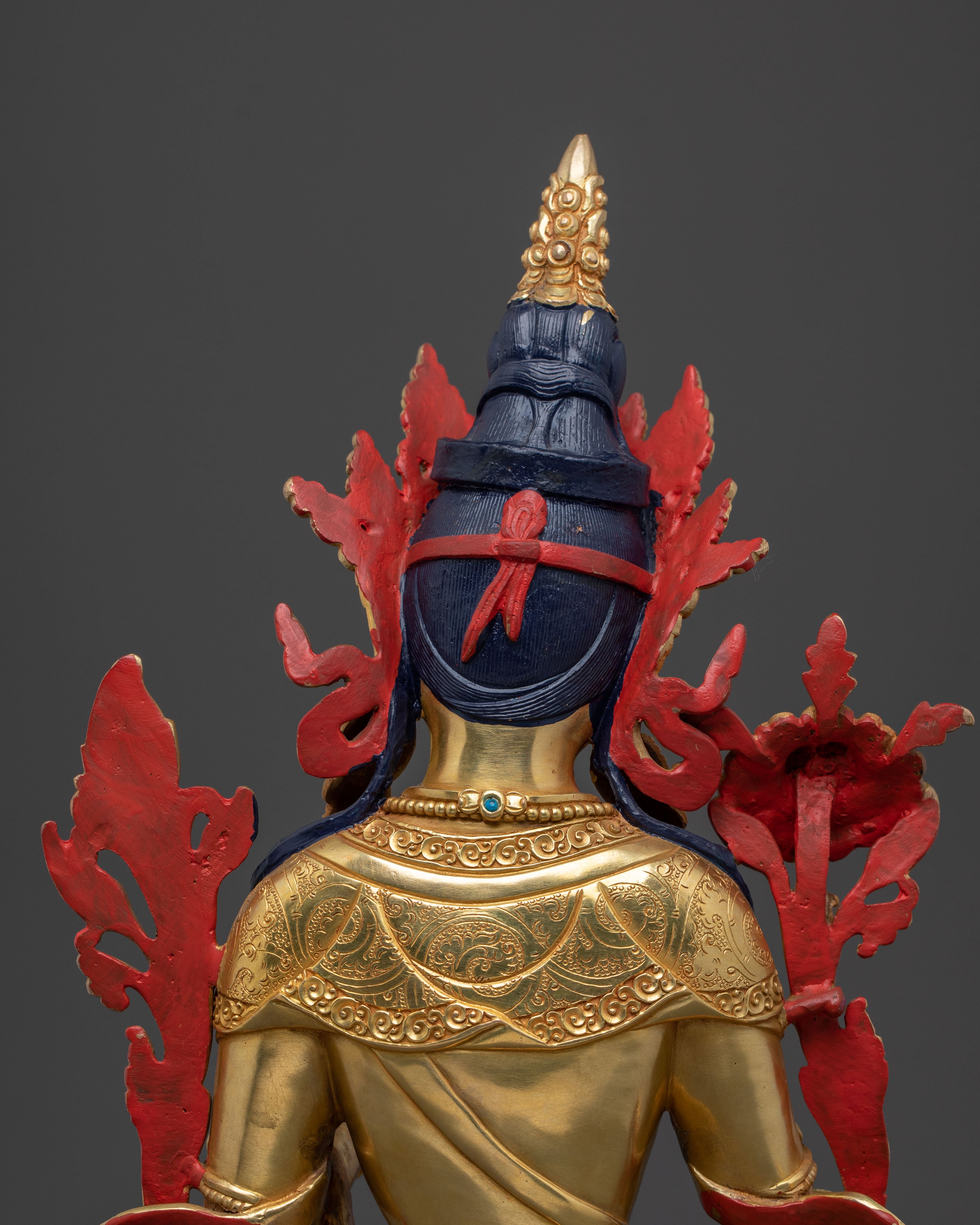 White Tara Golden Statue | Handcrafted Serenity