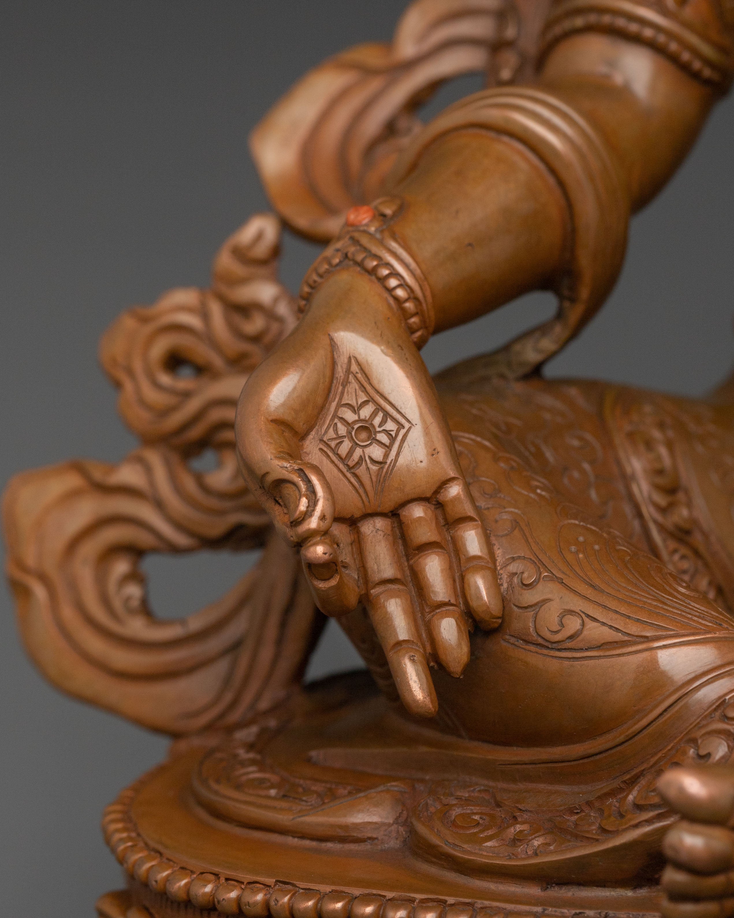 Tibetan Buddhism Green Tara Figurine | Altar Home Decor