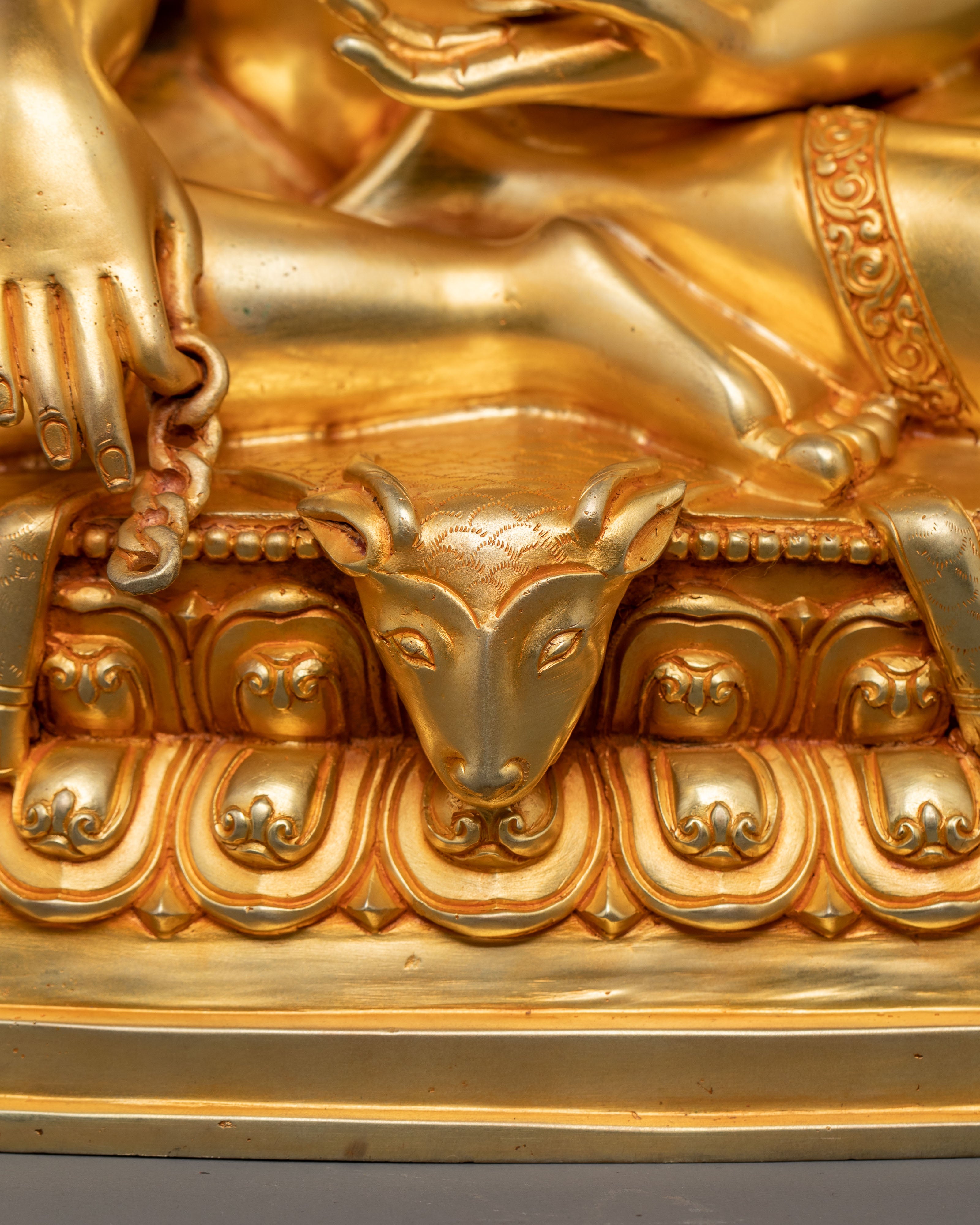 Thangtong Gyalpo Golden Statue | Iron Bridge Maker