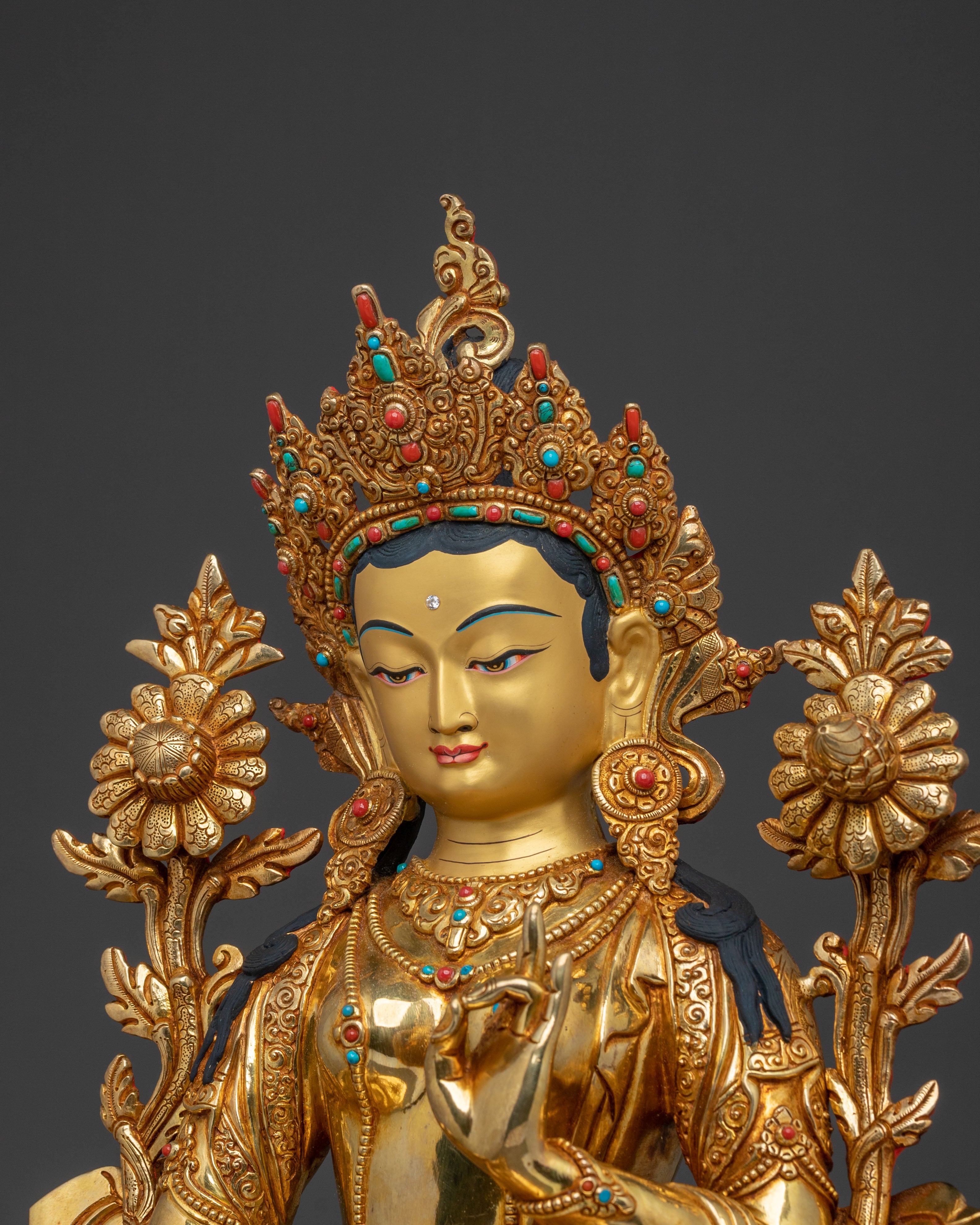 Himalayan Shyama Tara Healing Statue | Sacred Buddhist Art