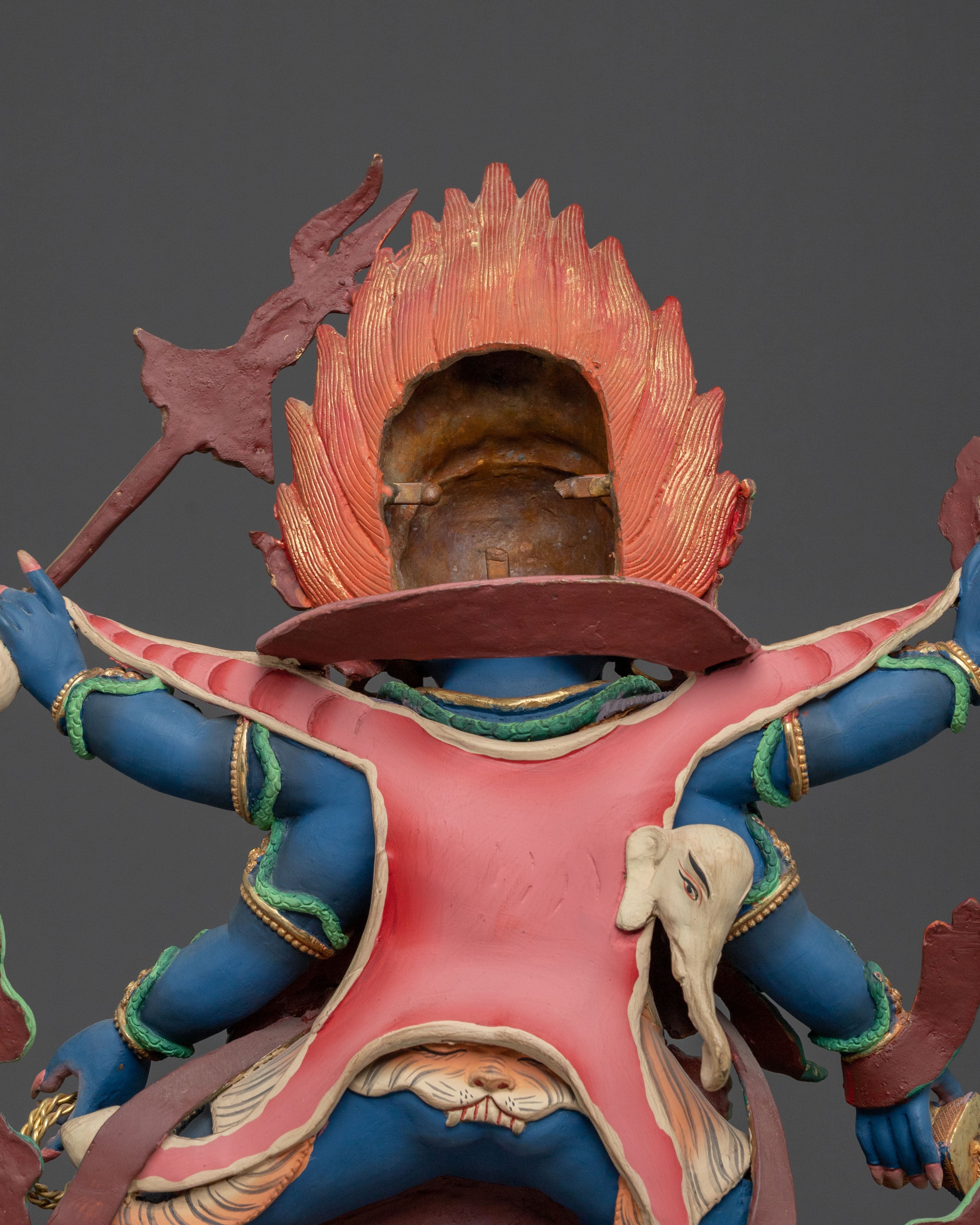 Six Armed Mahakala Spiritual Figurine | Home Decor