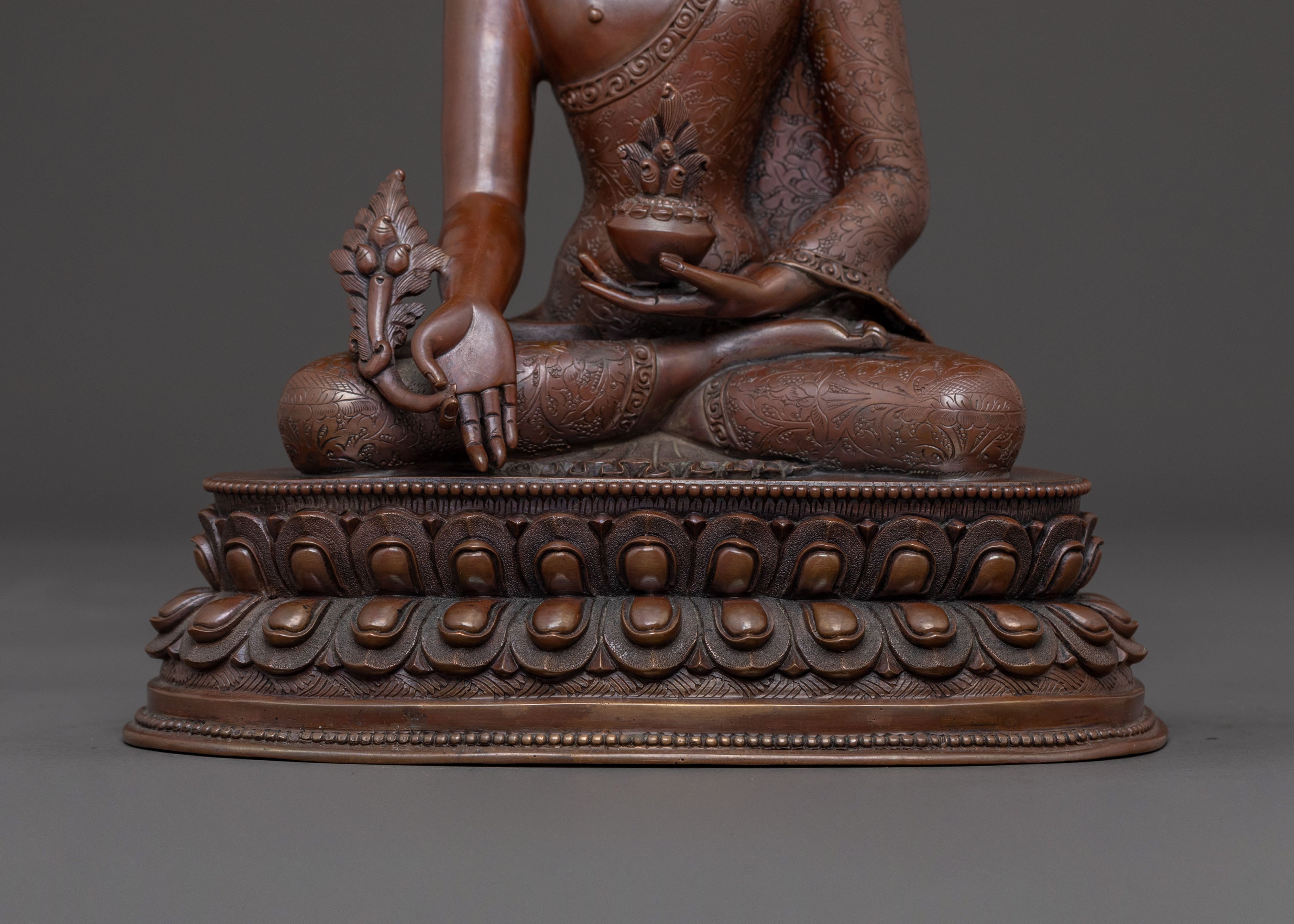 Crown Medicine Buddha Sculpture | Spiritual Healer