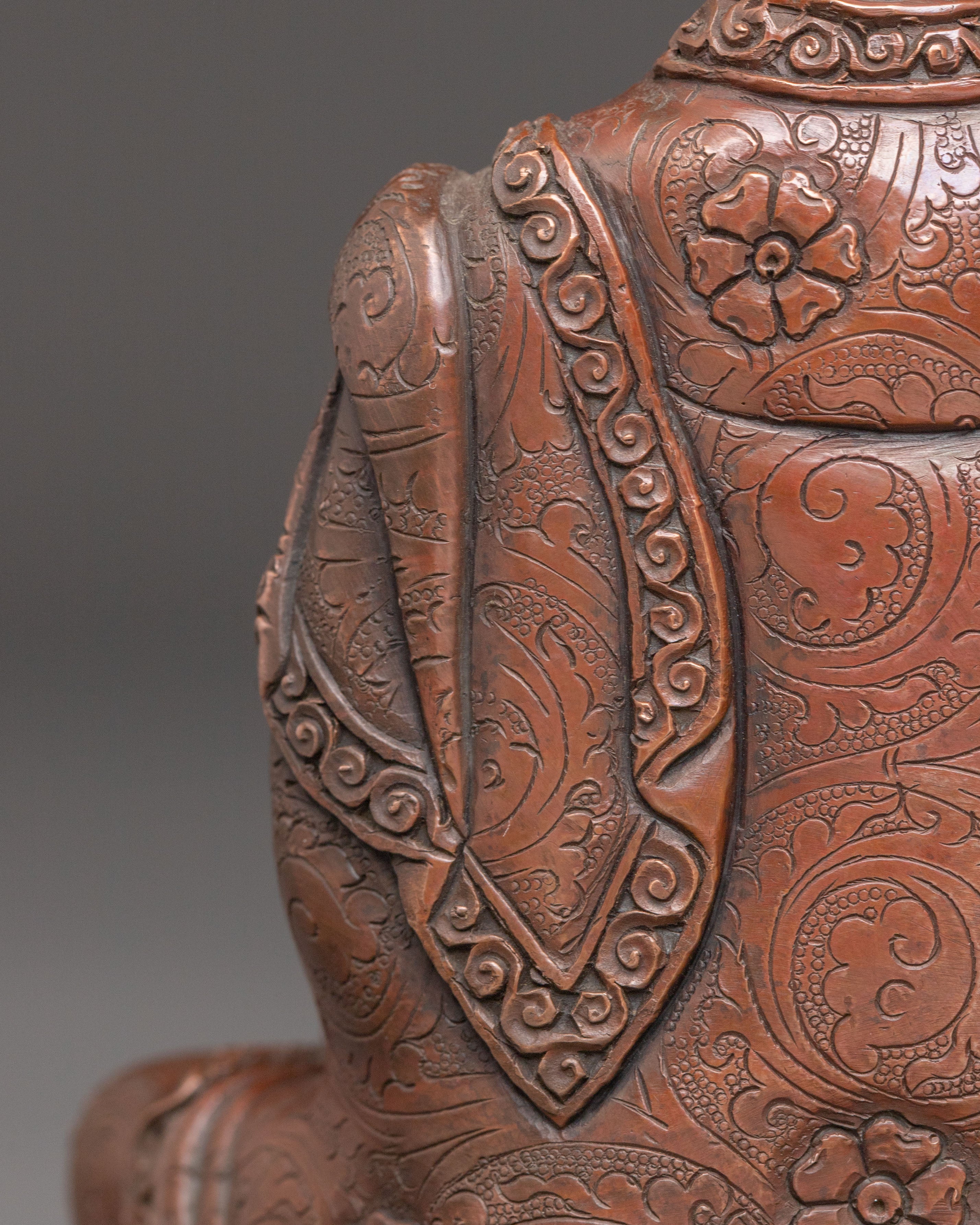 Buddha Shakyamuni, Handcrafted Copper Statue | Enlightenment Symbol