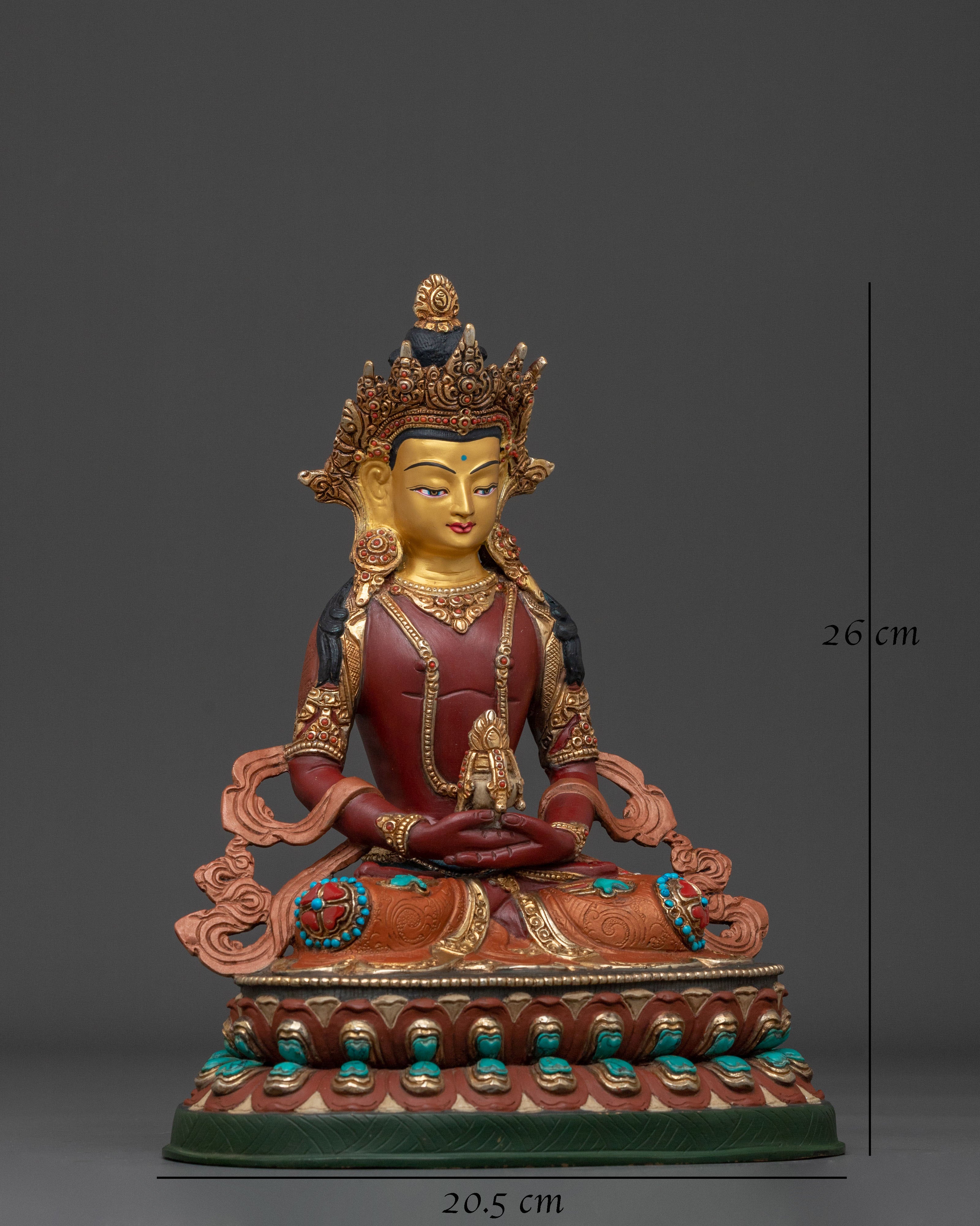 24K Gold Gilded Sacred Statue Set of Six Bodhisattva