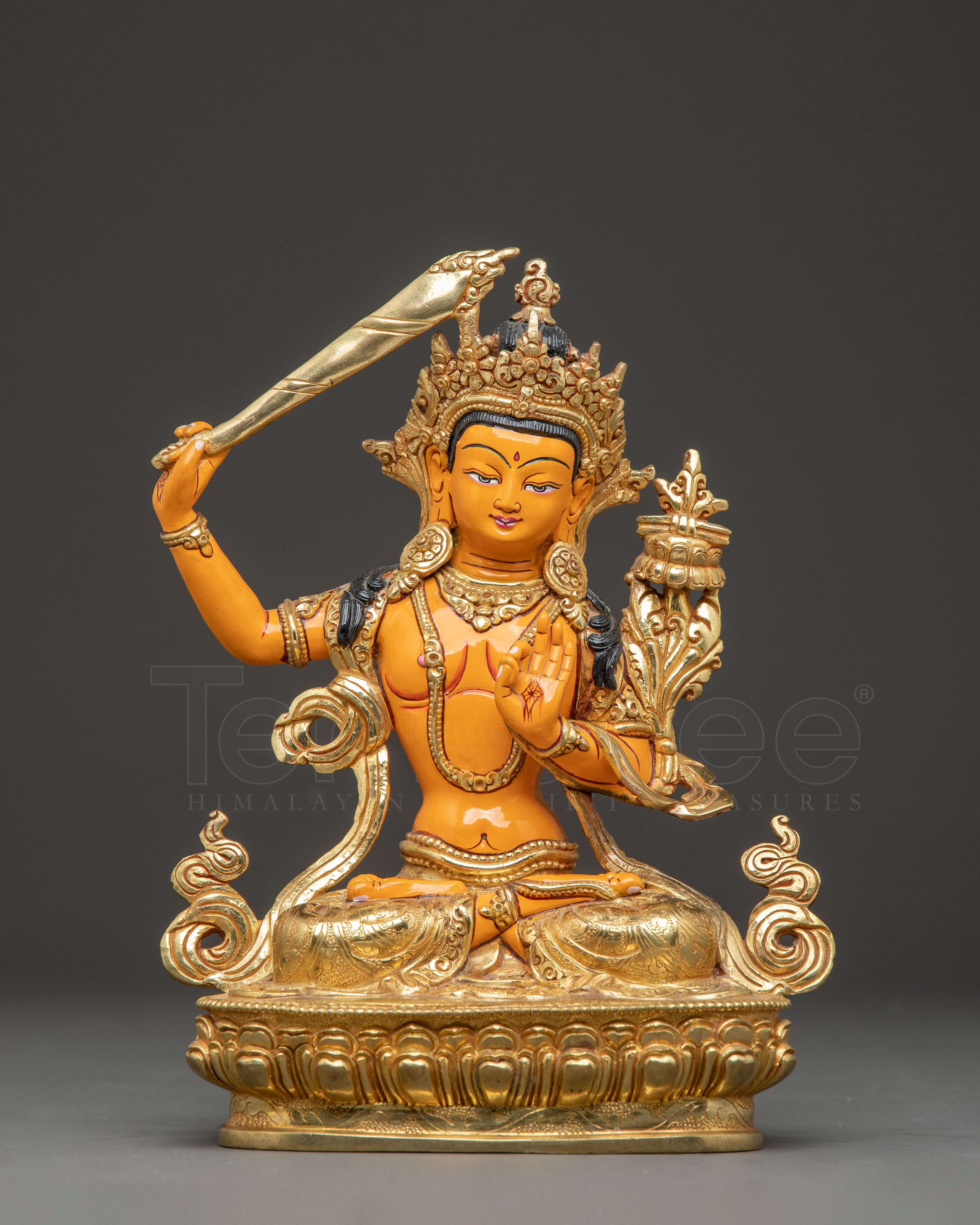 Himalayan Handcrafted Manjushri Statue 