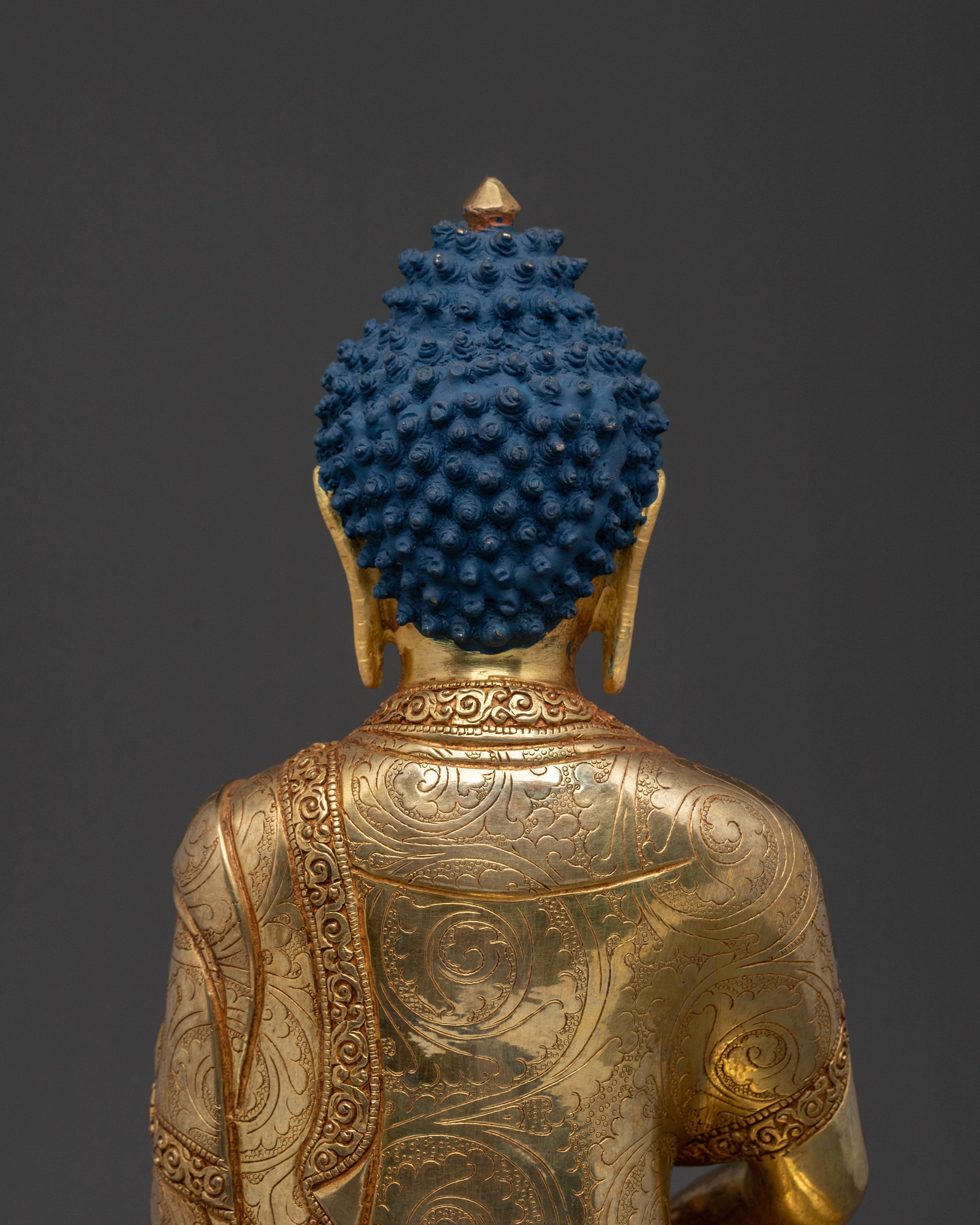 Amitabha 24k Gold Gilded Statue: Radiant Compassion