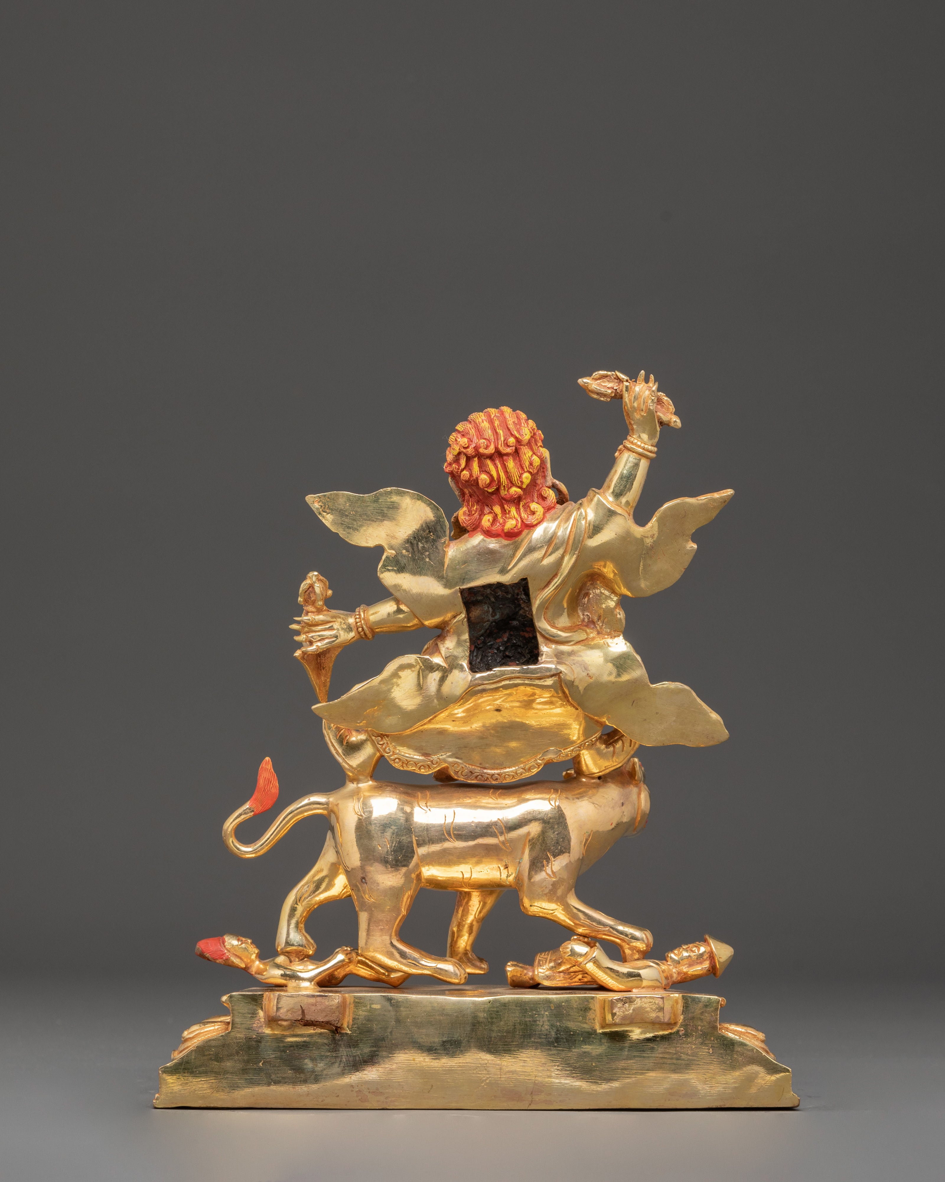 Handcrafted Dorje Drolo Golden Statue | Wrathful Manifestation of Padmasambhava