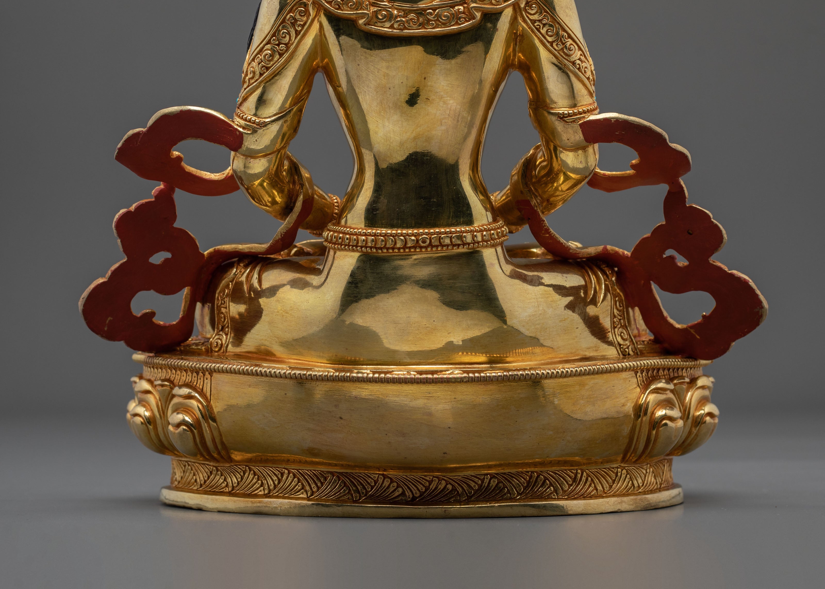Amitayus Buddha Statue | 24K Gold Gilded Figurine