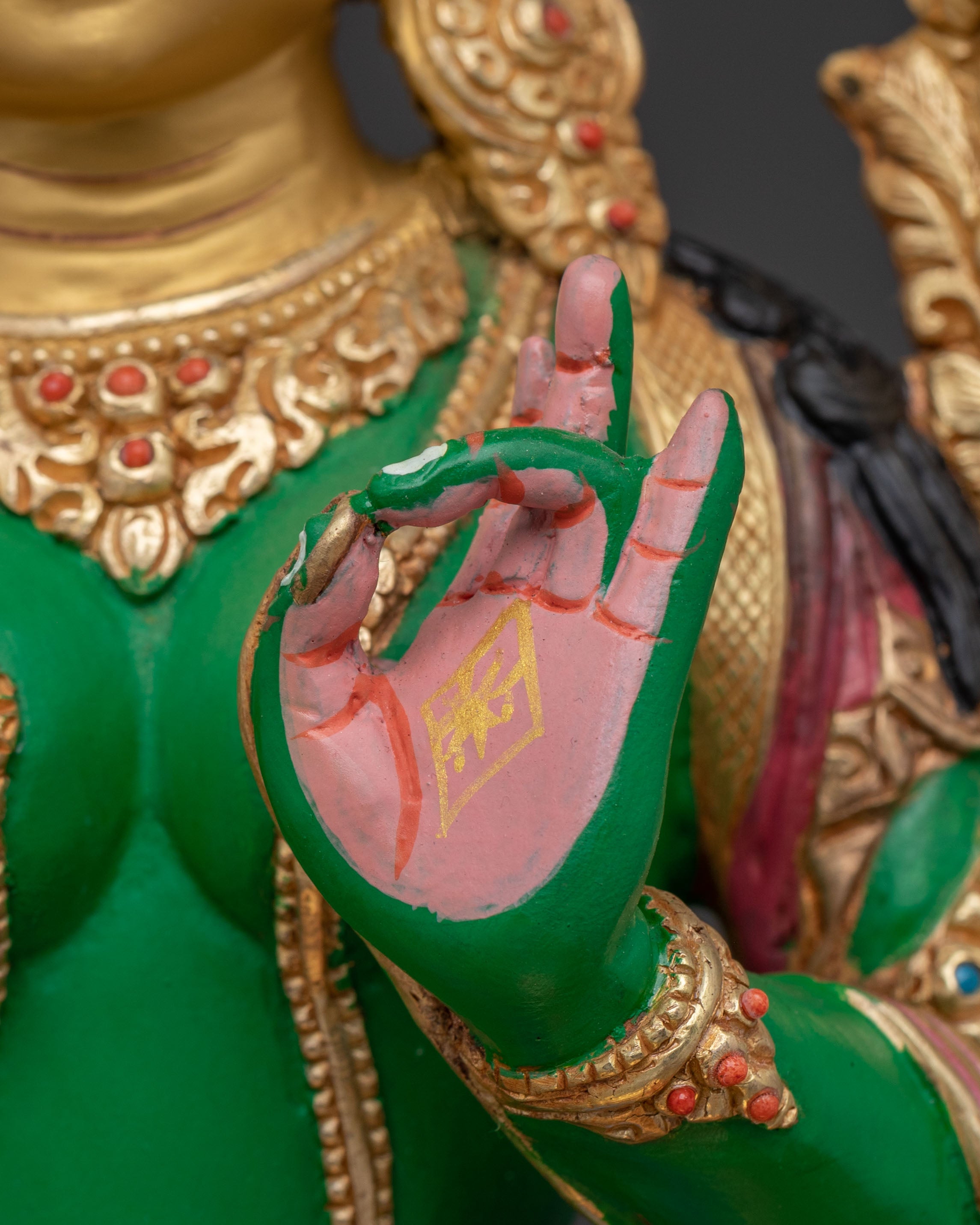 Protector Green Tara Statue – Meditational Decor