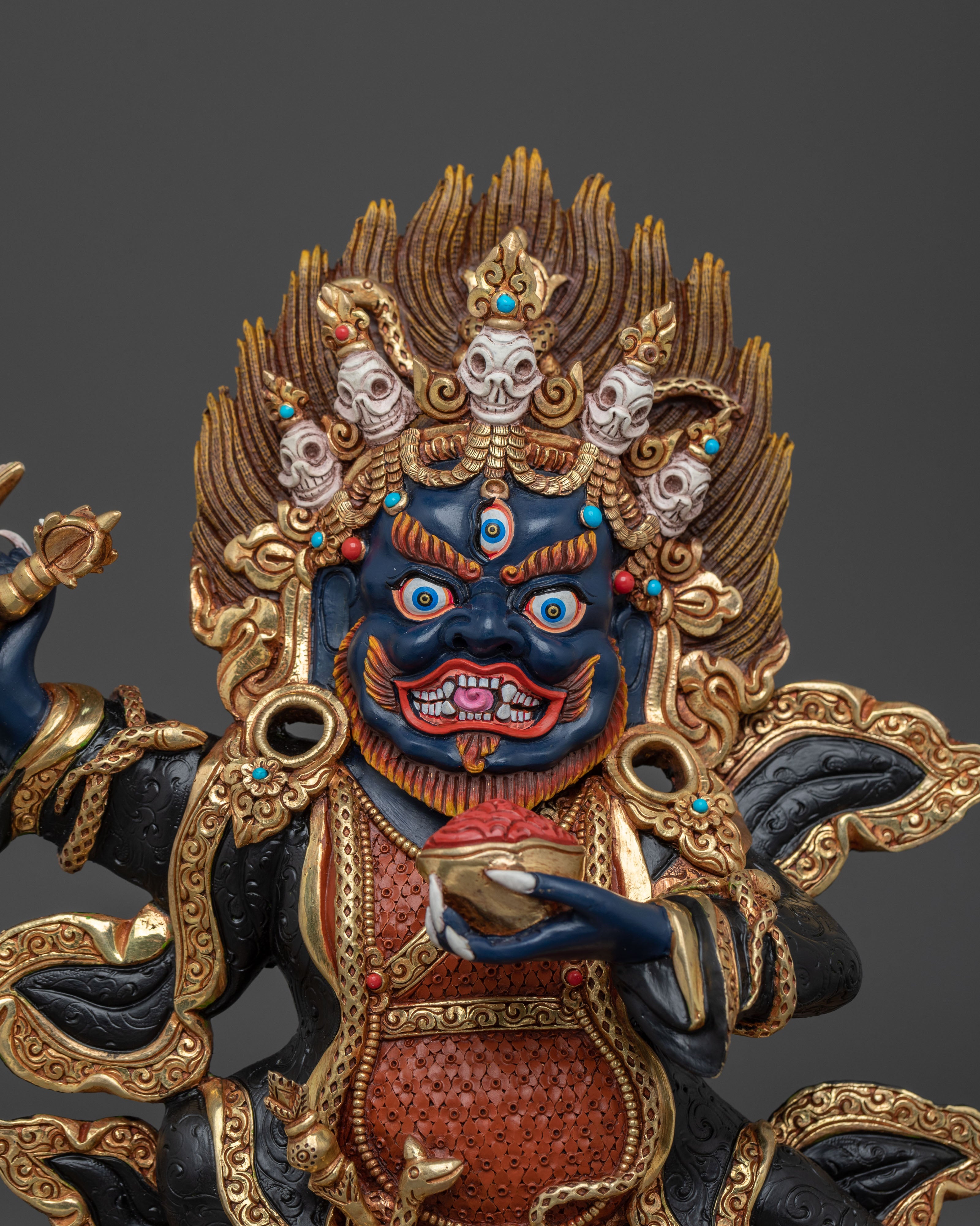 Mahakala Bernakchen Sacred Figurine | Altar Decor