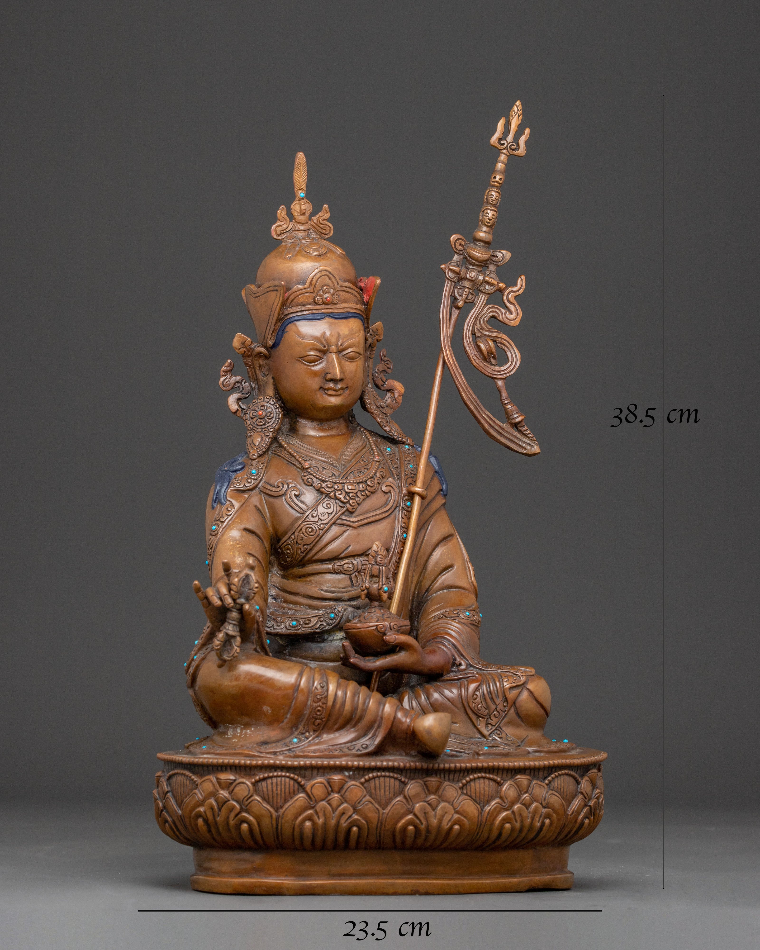 Tibetan Vajra Master Guru Rinpoche Statue 