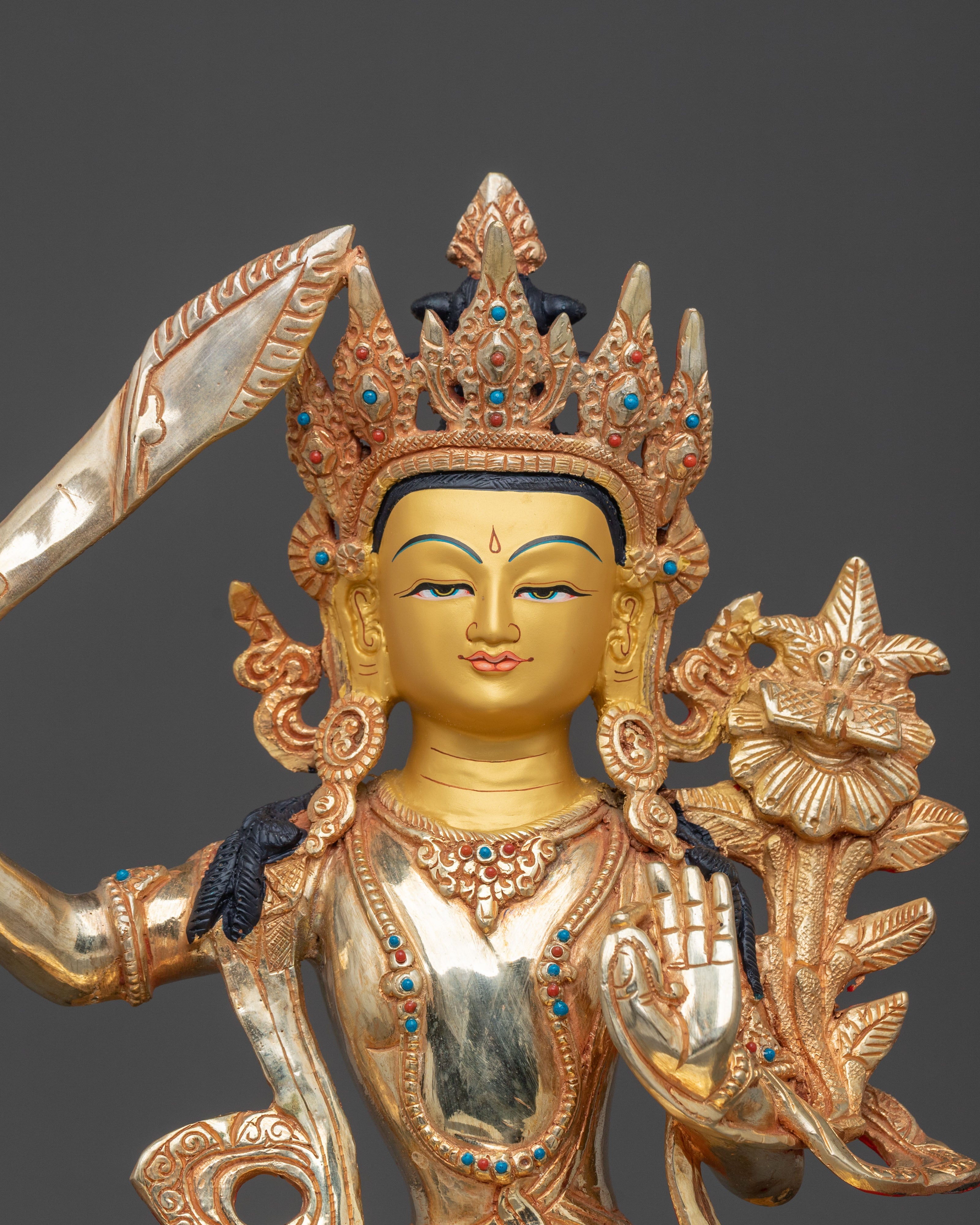 Manjushri Sacred Figurine | Altar Home Decor