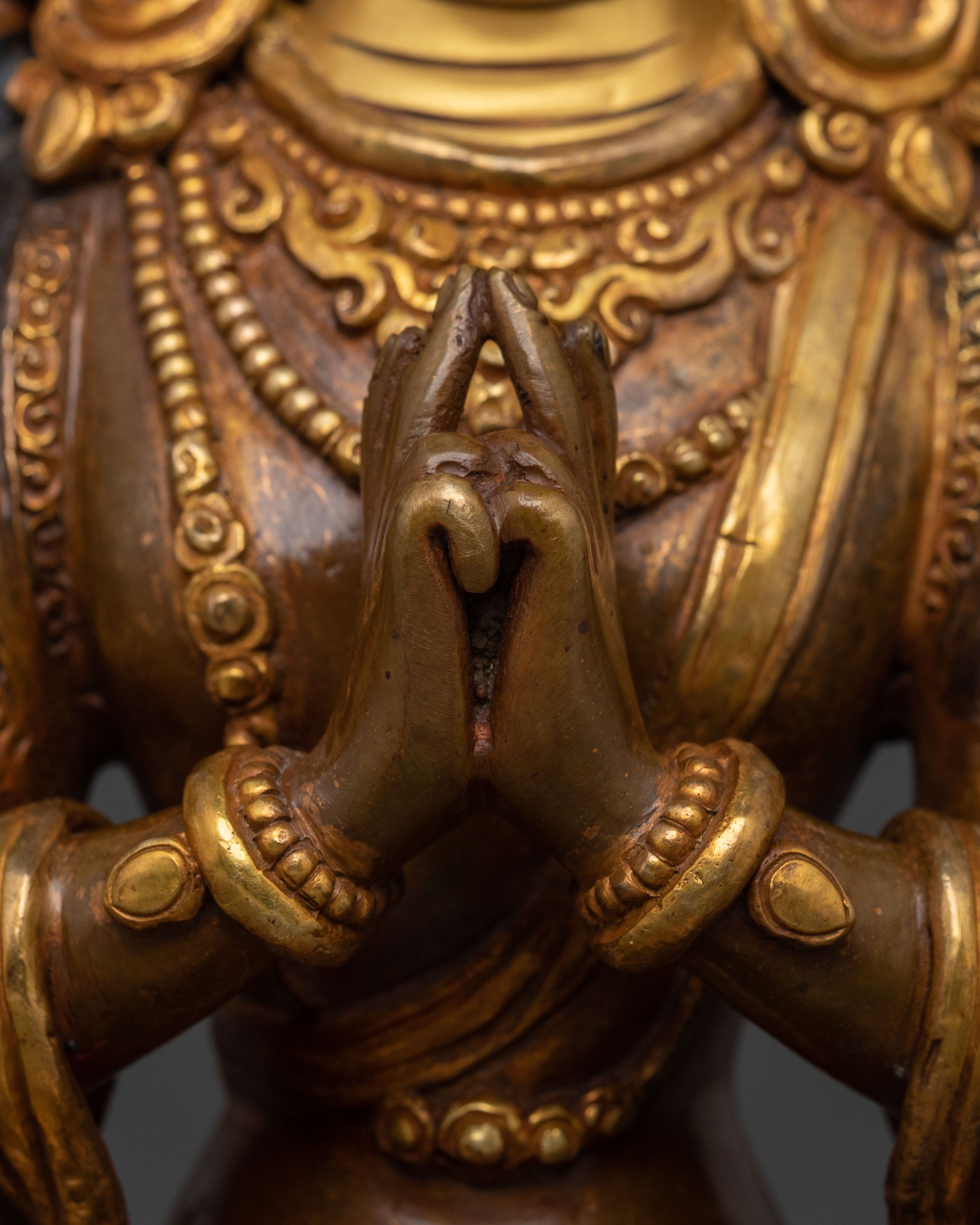 Chundi Spiritual Statue | Oxidized Copper Figure