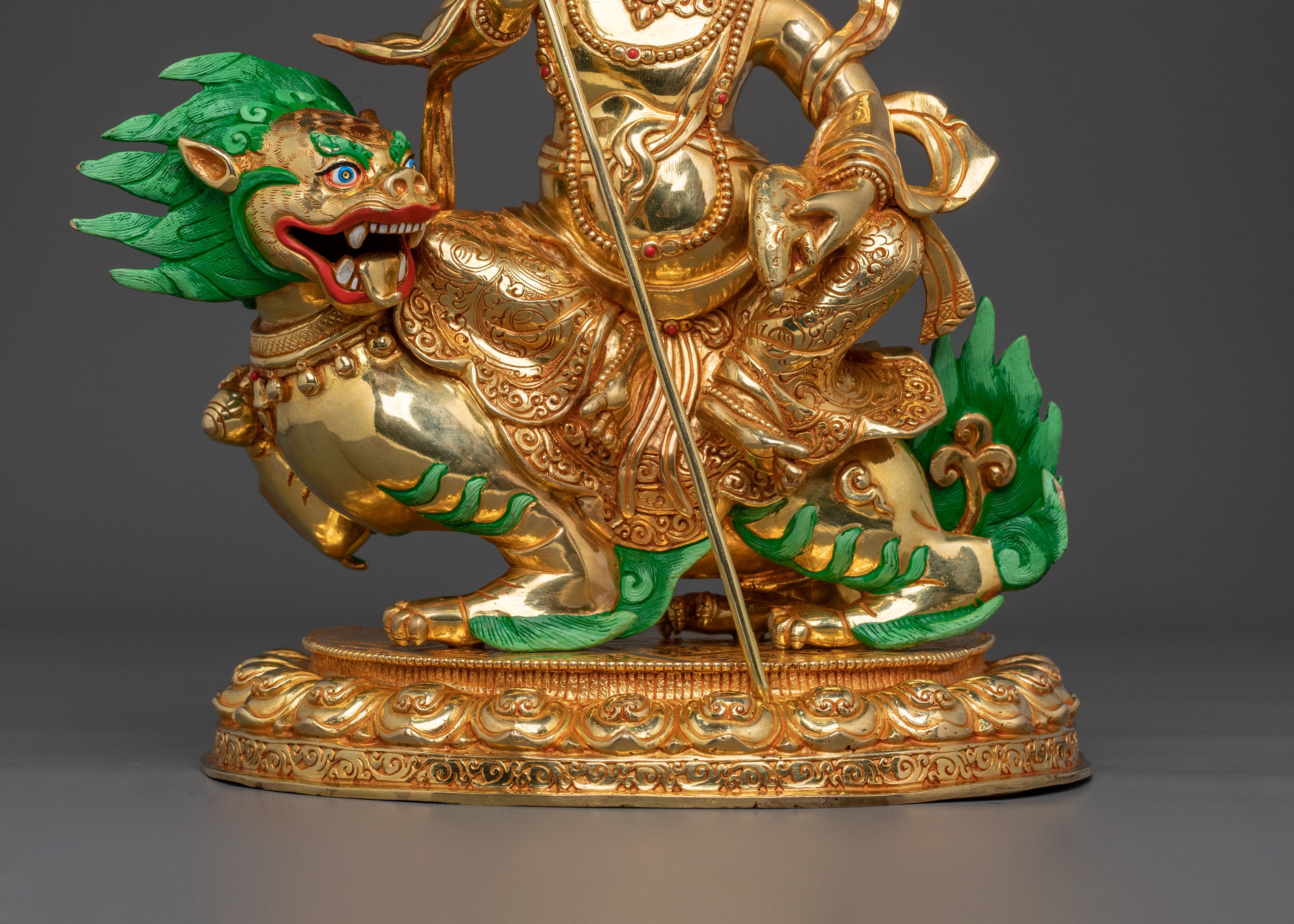 Tibetan Wealth God Namtoshe Statue | Traditional Himalayan Sacred Artwork