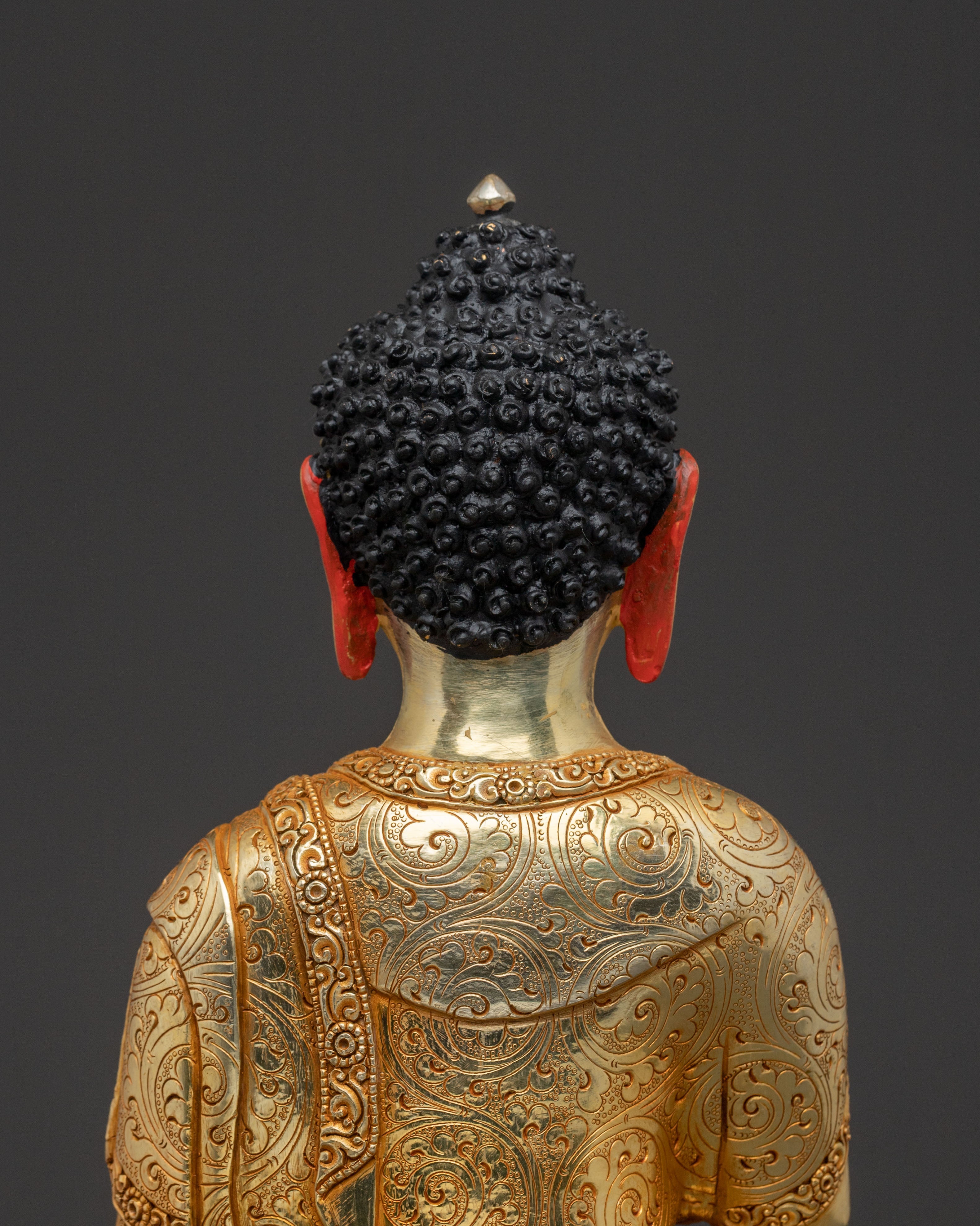 Shakyamuni Buddha Statue: Gilded Meditation Decor