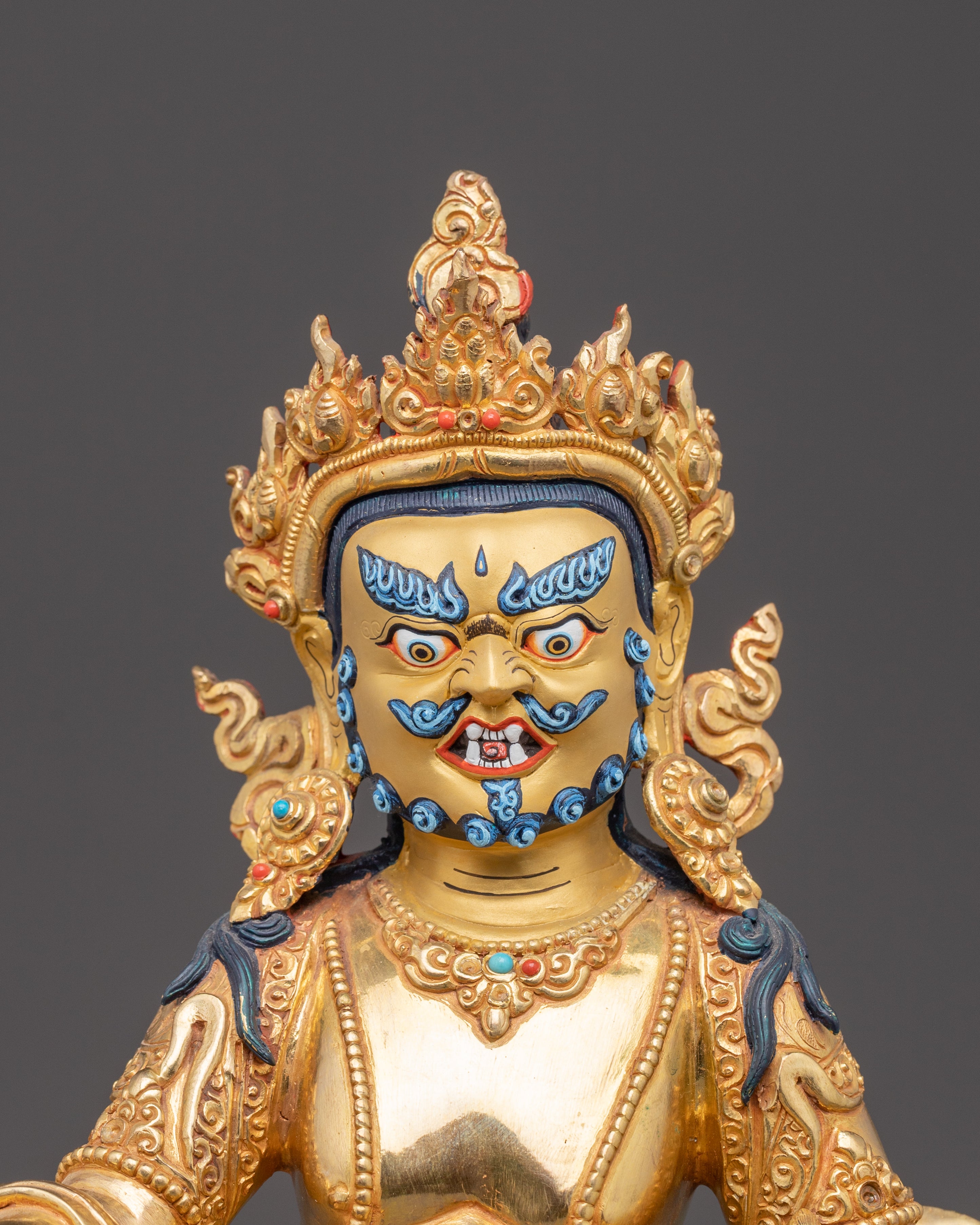 Golden Dzambhala Statue: Spiritual and Wealth Blessings