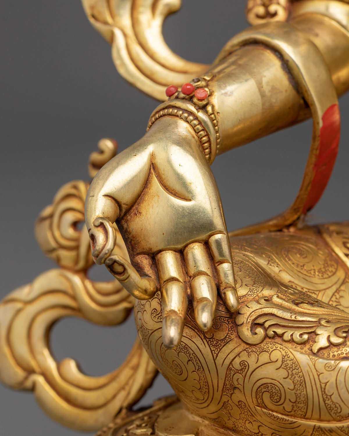 Green Tara Golden Statue | Handcrafted Buddhist Figurine