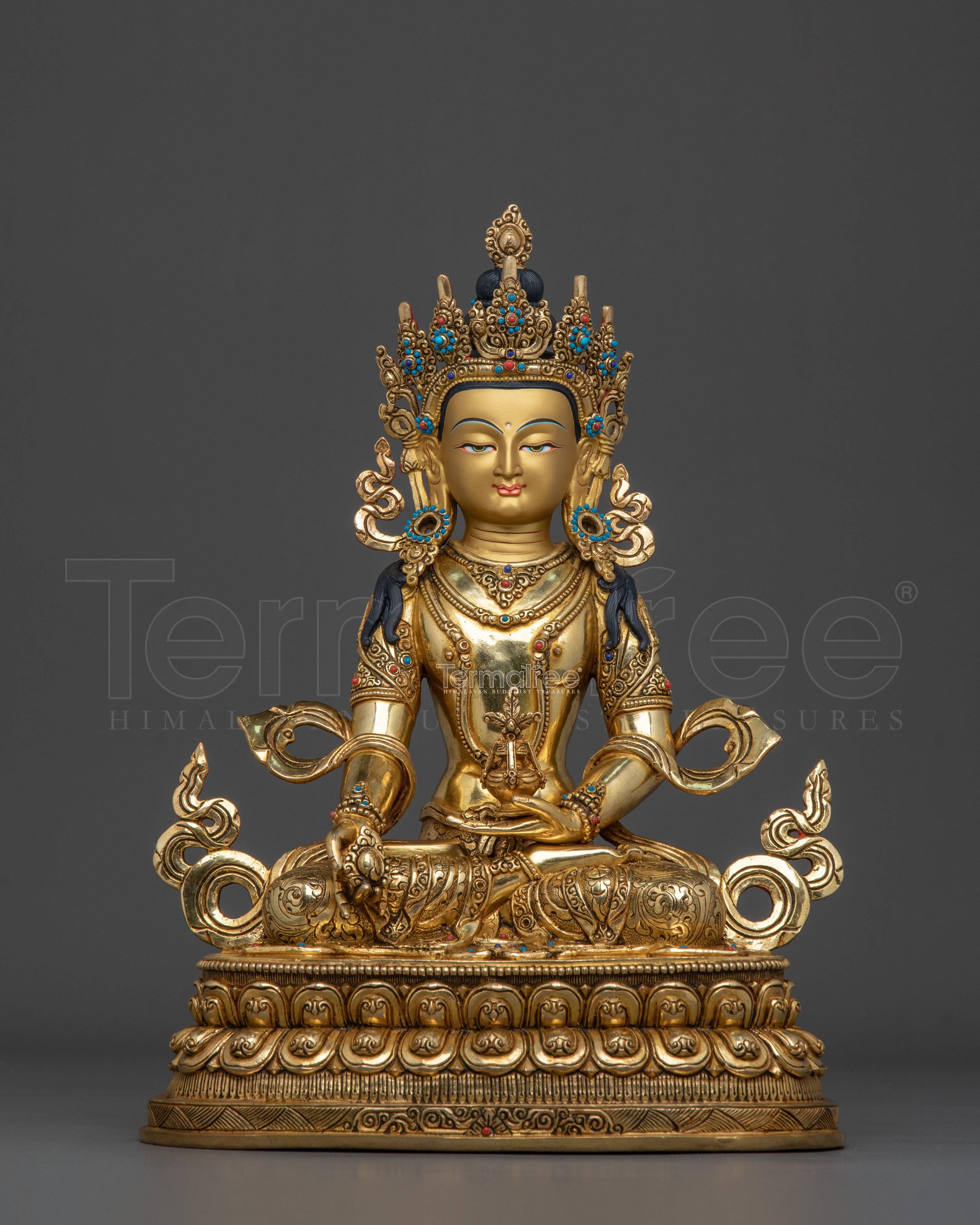 Kshitigarbha Tibetan Sculpture: Bodhisattva of Compassion