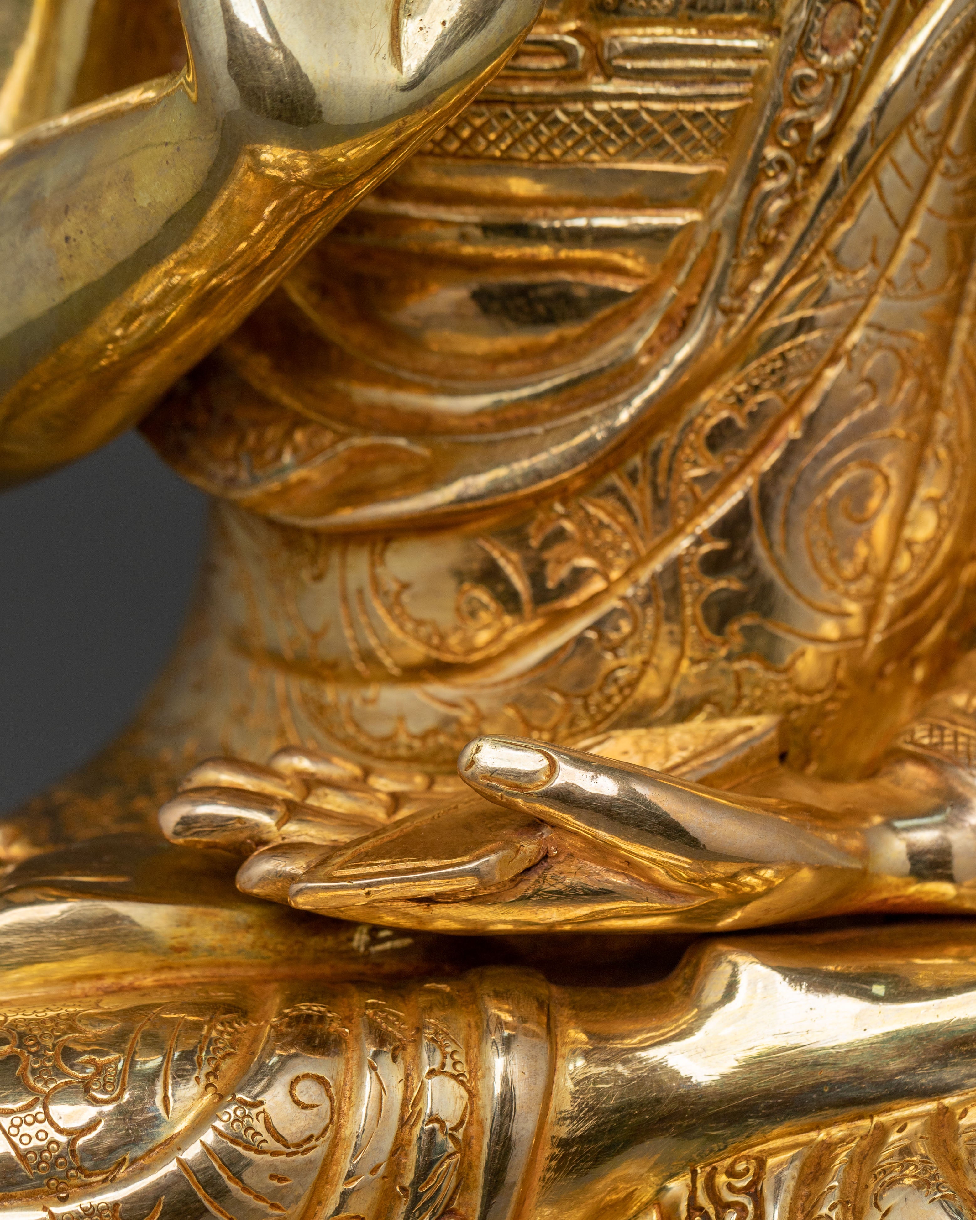 Tsongkhapa Statue with Disciples | Sacred Set