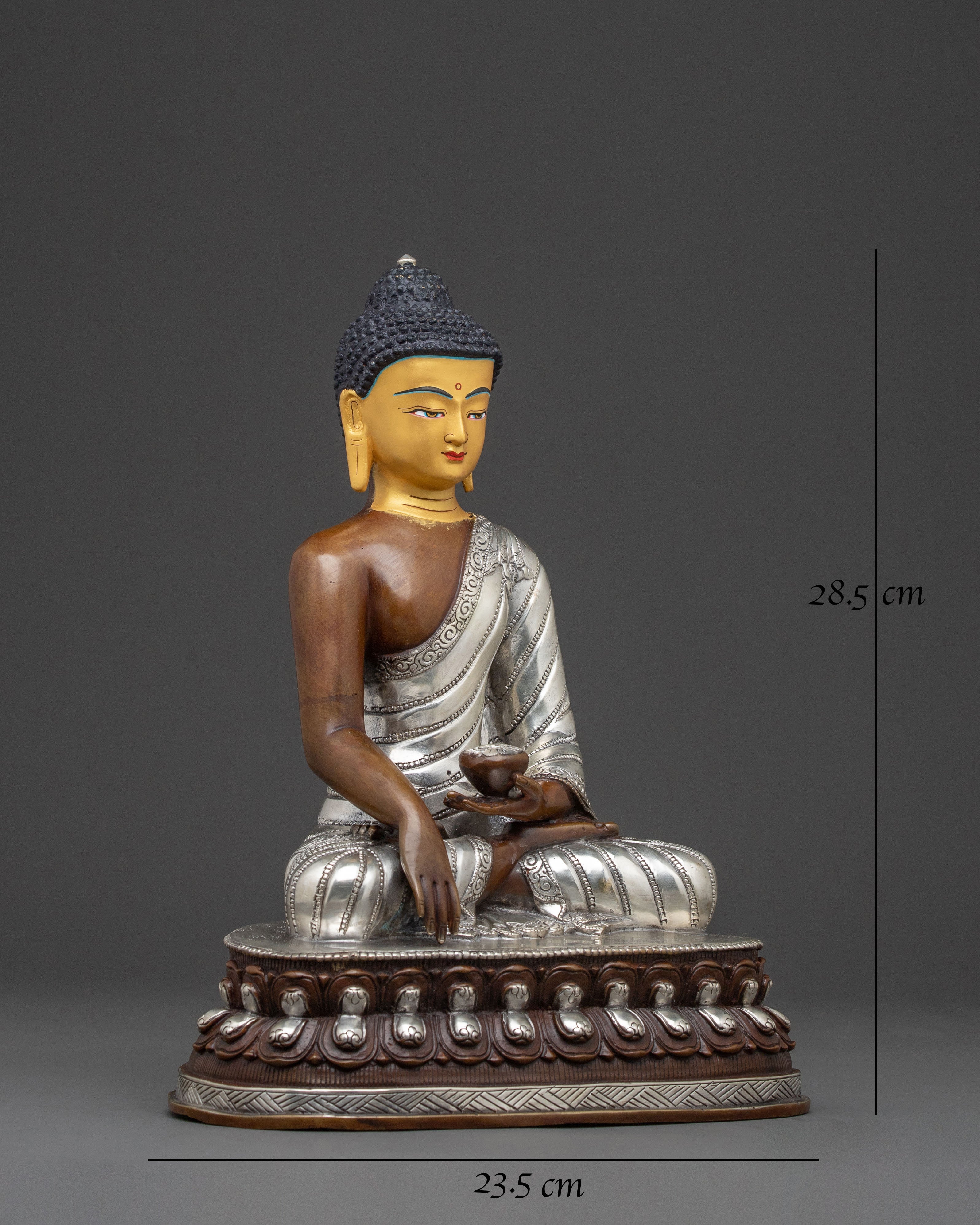 Buddha Shakyamuni Divine Copper Statue – Hand-Gilded Serenity