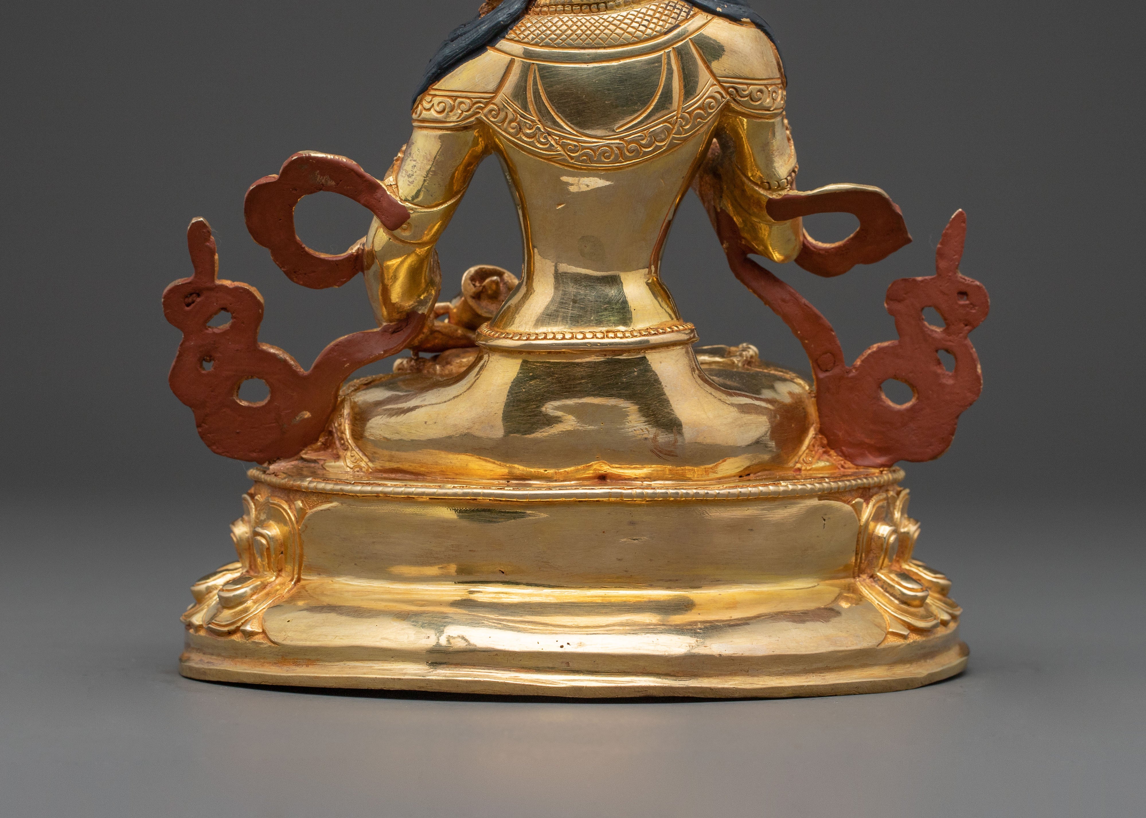 Handcrafted Vajrasattva Spiritual Statue – 24K Gold Gilded Statue