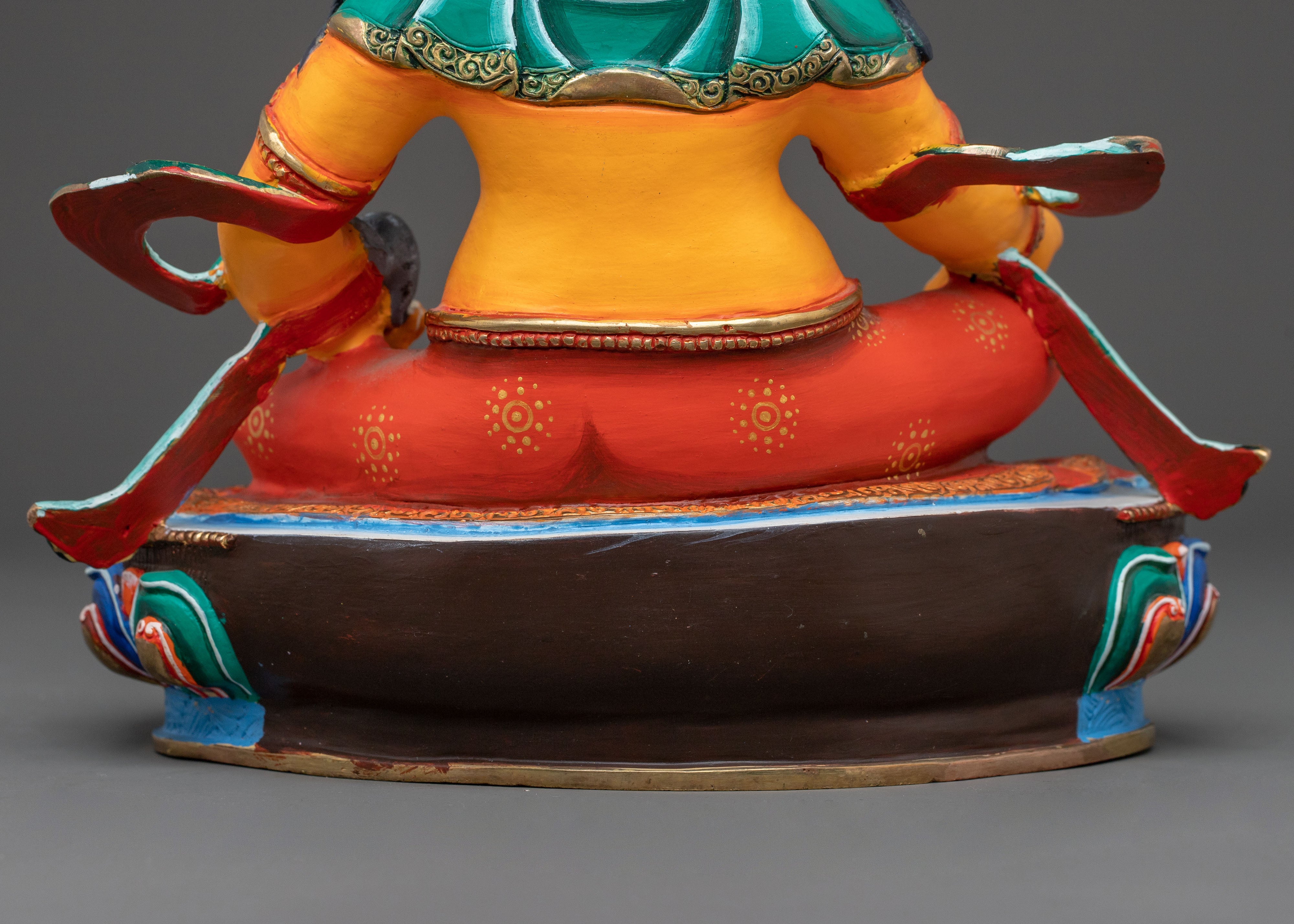 Wealth Deity Dzambhala Idol | Tibetan Buddhist Prosperity Statue
