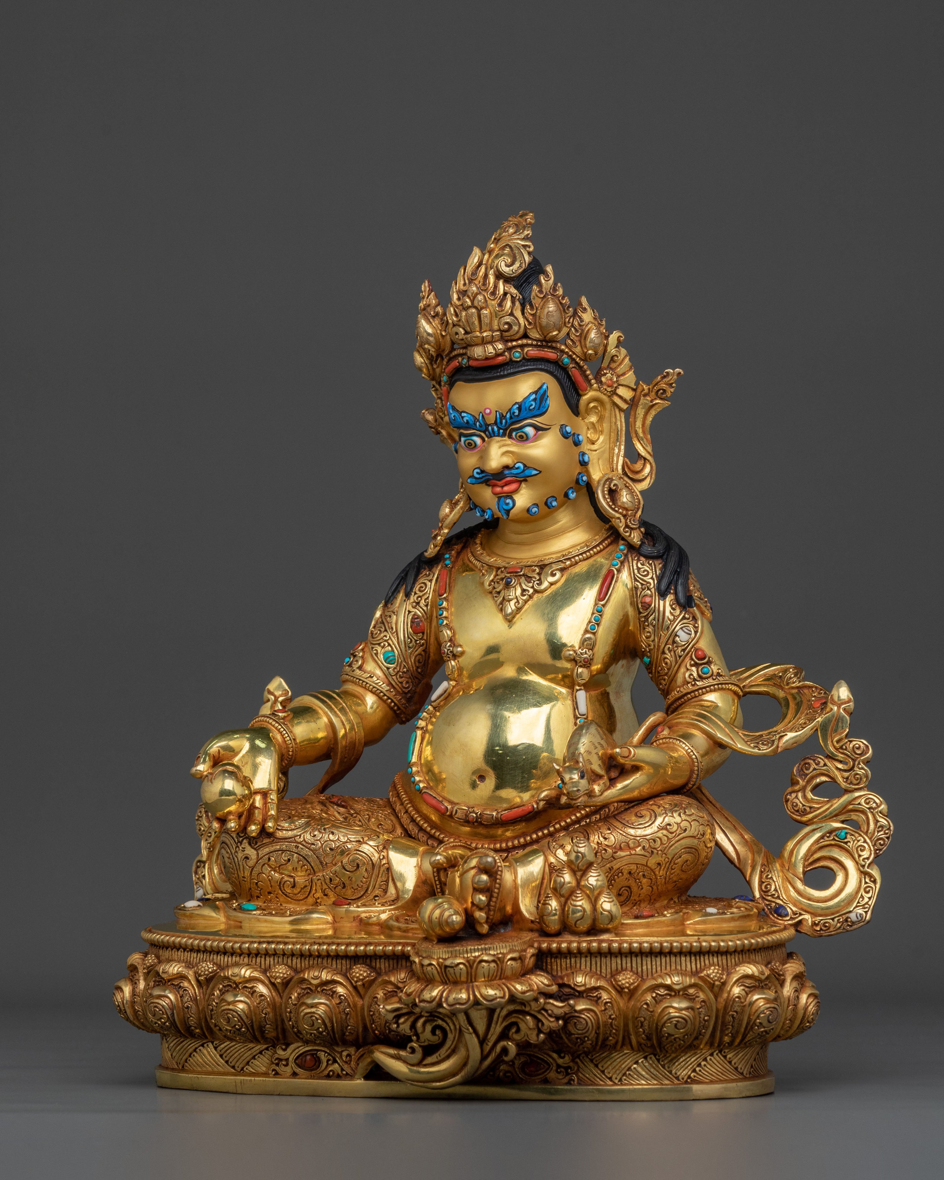 Five Dzambhala Statue Set | Sacred Buddhist Collection