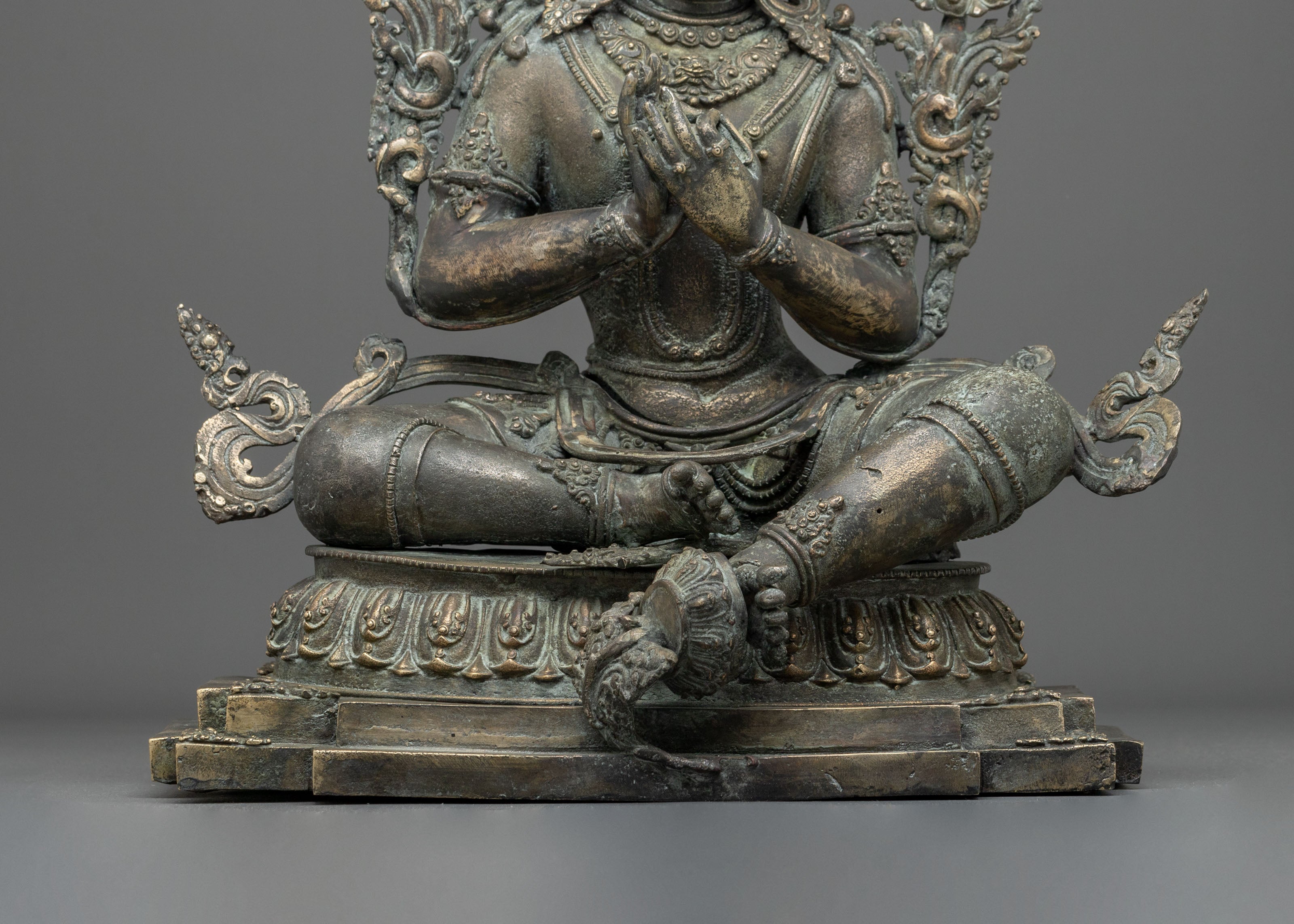 Tikshna Manjushri Spiritual Copper Statue | Antique Finish