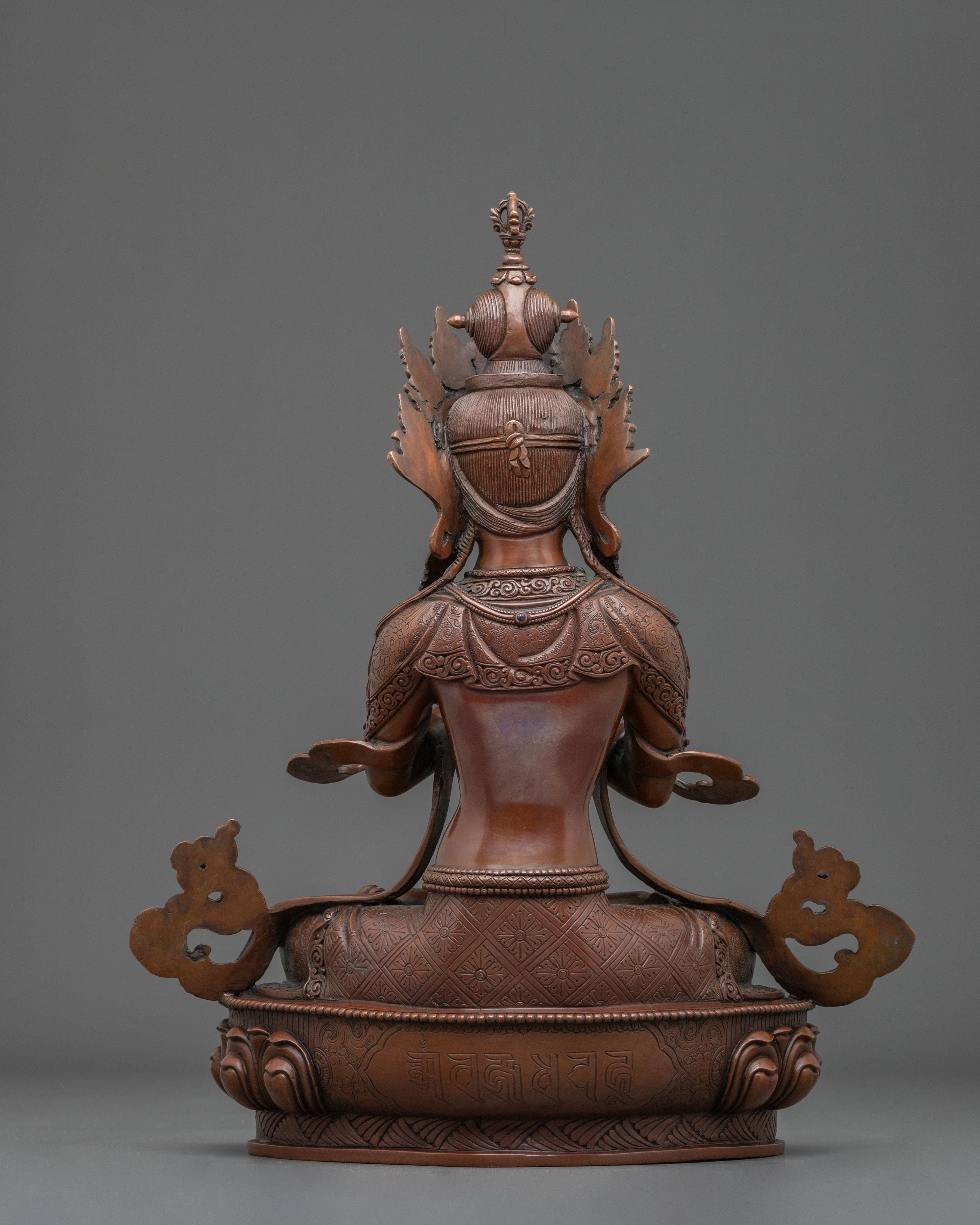Sacred Vajradhara Sculpture: Primordial Buddha of Tantric Wisdom
