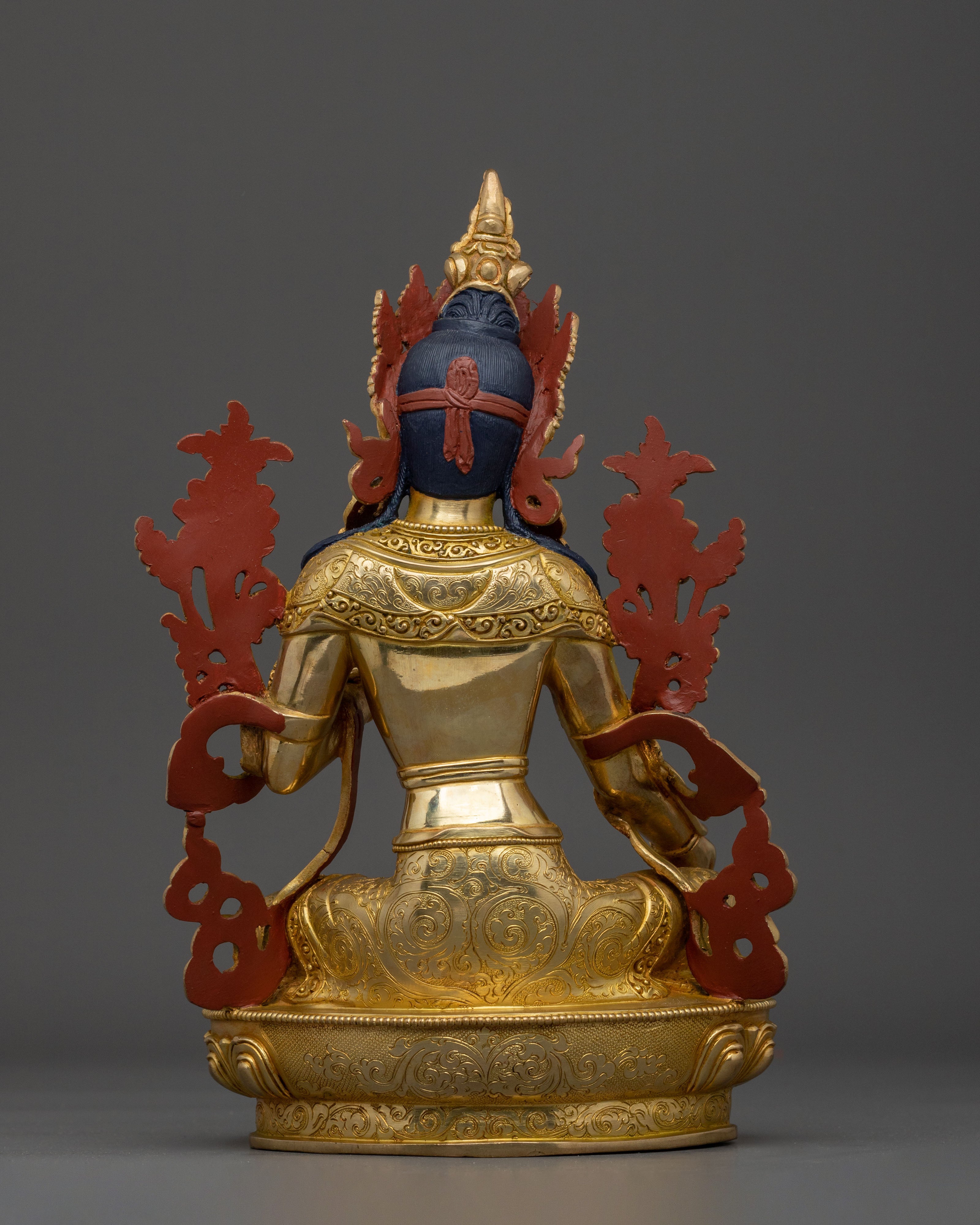 Traditional Tibetan 21 Tara Sculptures | 24K Gold Gilded Sacred Set