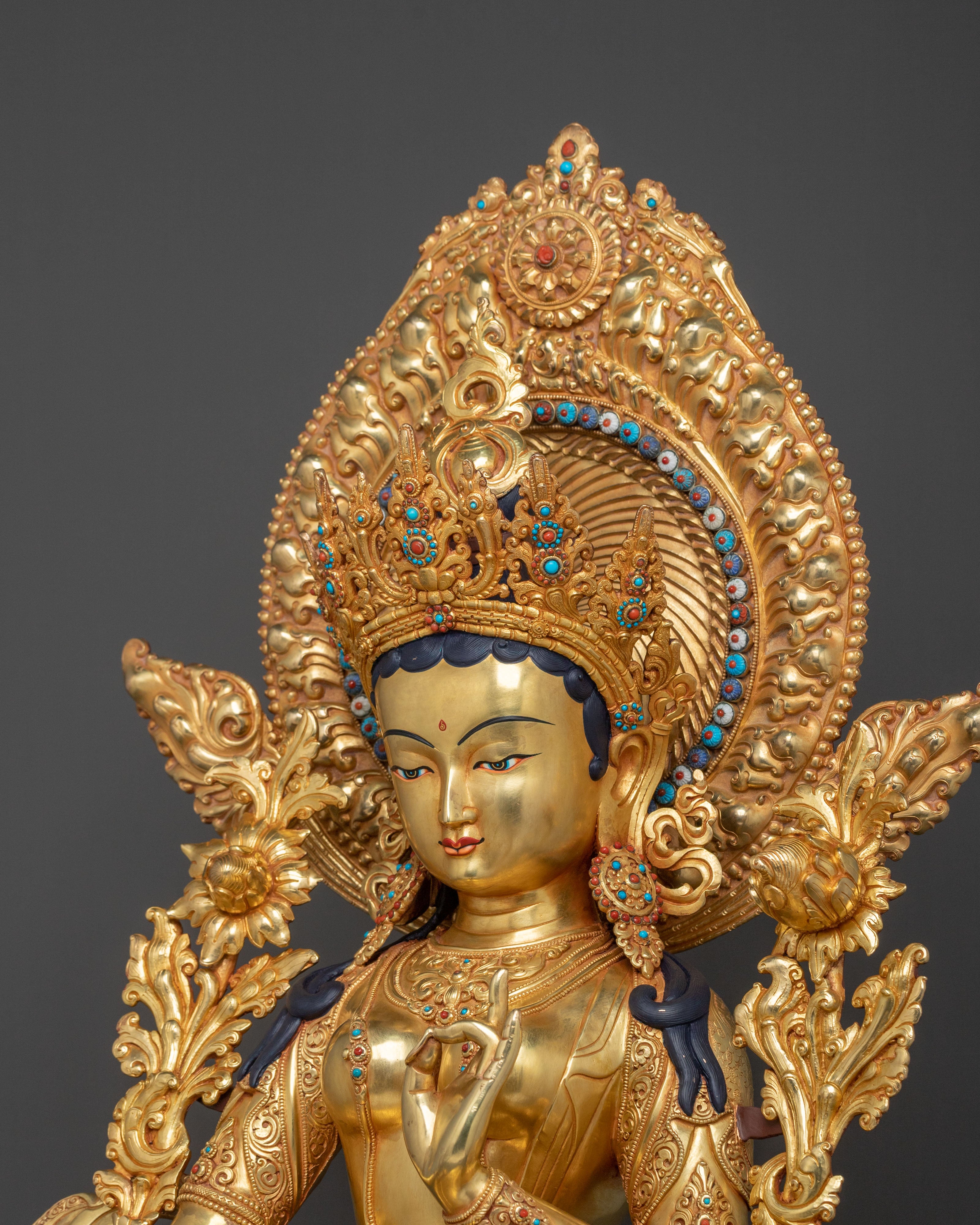 Green Tara Statue | Tibetan Goddess of Protection