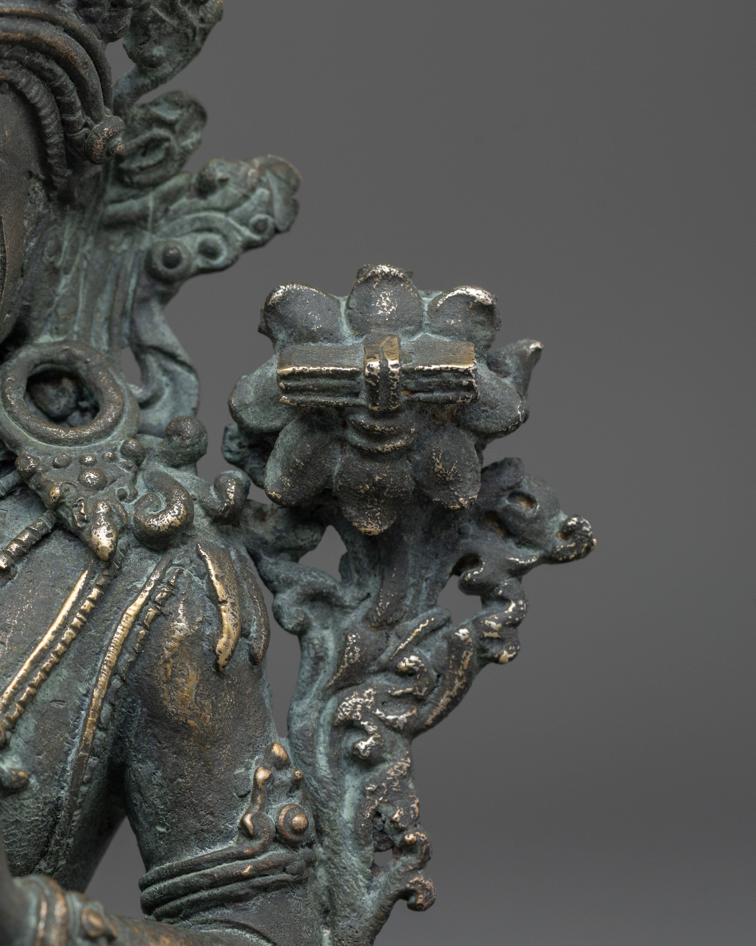 Tikshna Manjushri Copper Statue | Buddhist Altar Decor