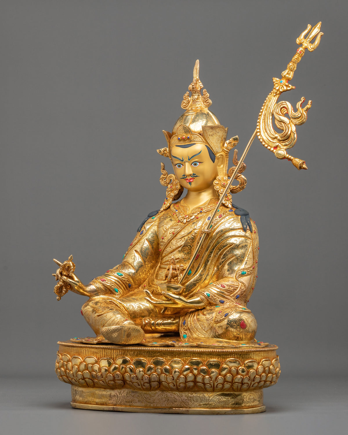 Padmasambhava Statue | Gemstone-Adorned Sculpture