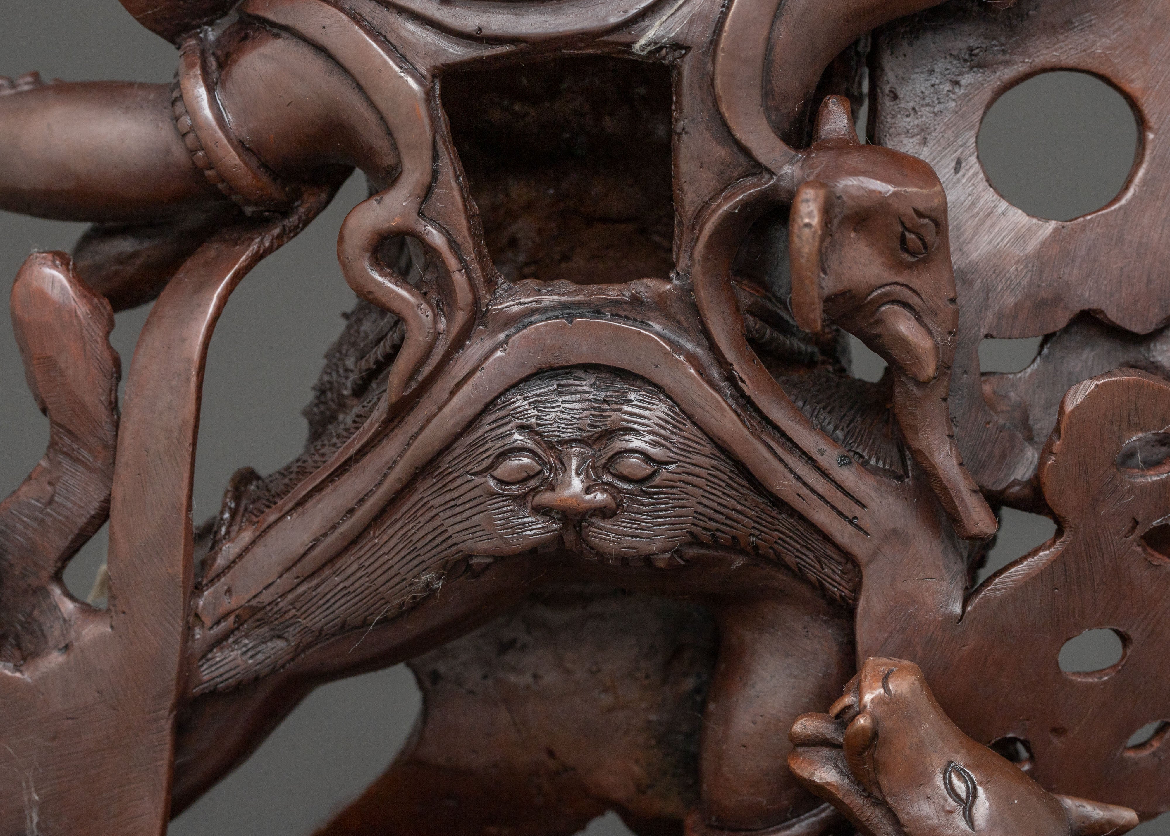 Dorje Gotrab Oxidized Copper Statue | Spiritual Protector