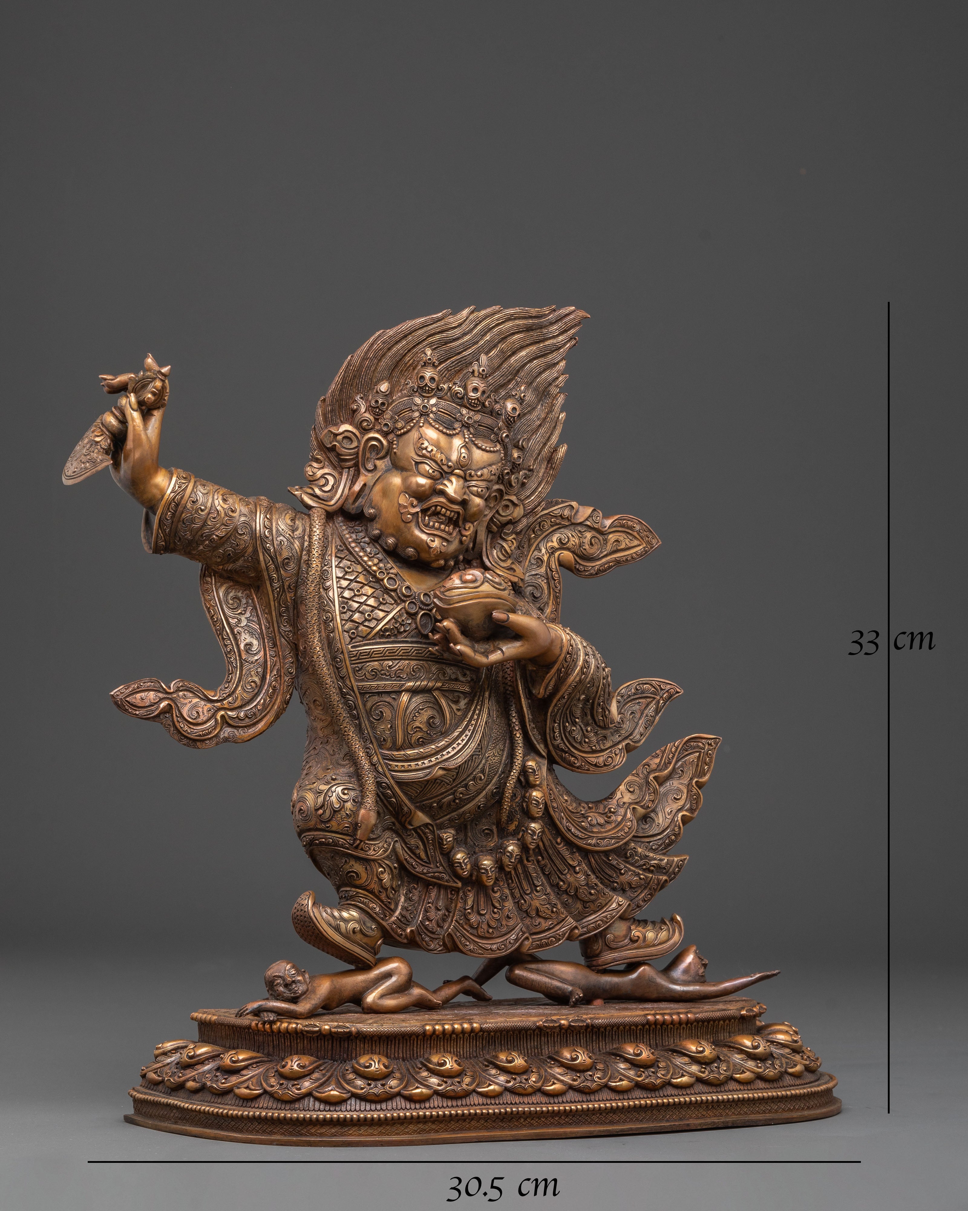 Bernagchen Mahakala Copper Statue | Protector of the Dharma
