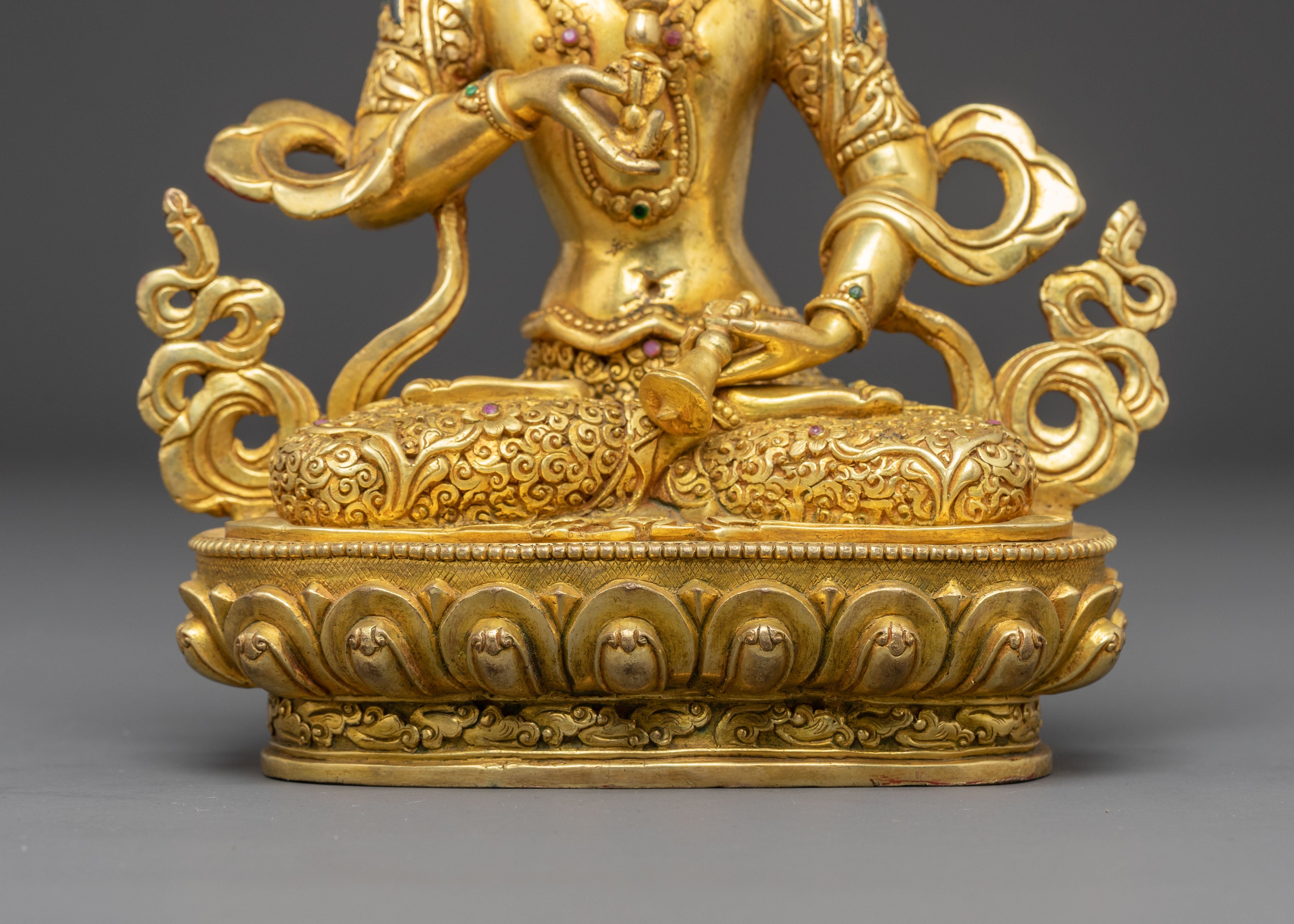 Handcrafted Golden Vajrasattva Statue of Purification | Deity of Inner Clarity