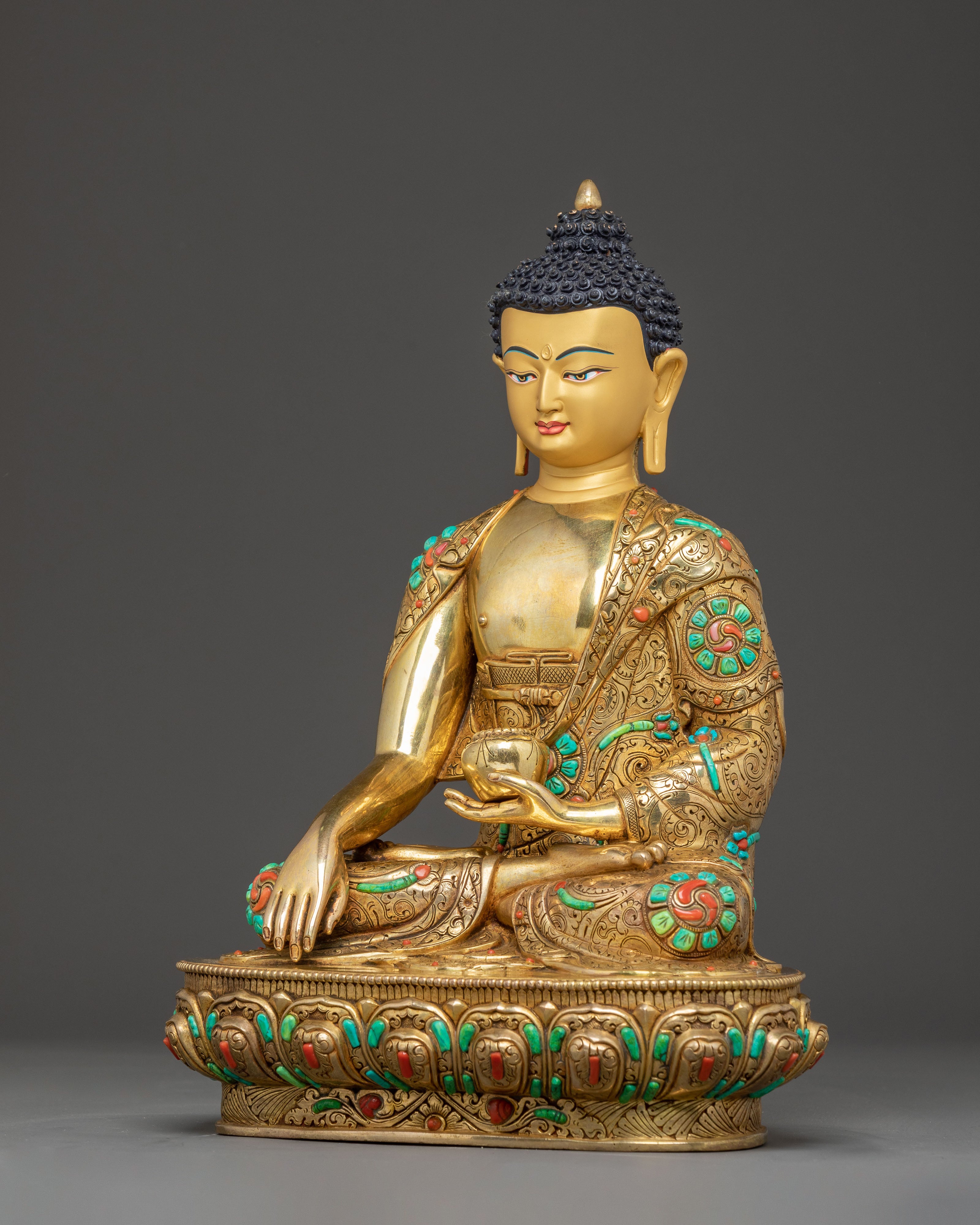 Handcrafted Golden Statue of Shakyamuni Buddha | Founder of Buddhism